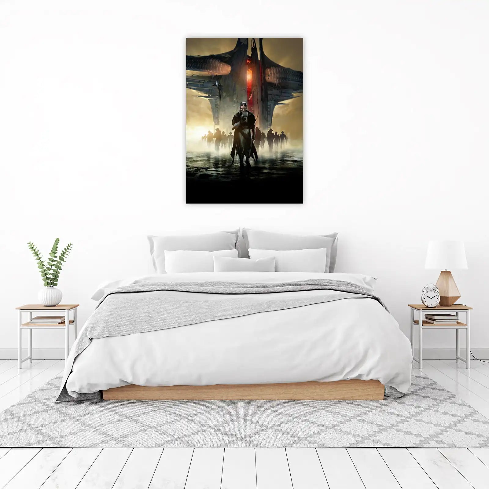 Epic Sci-Fi Soldier & Alien Army Wall Art