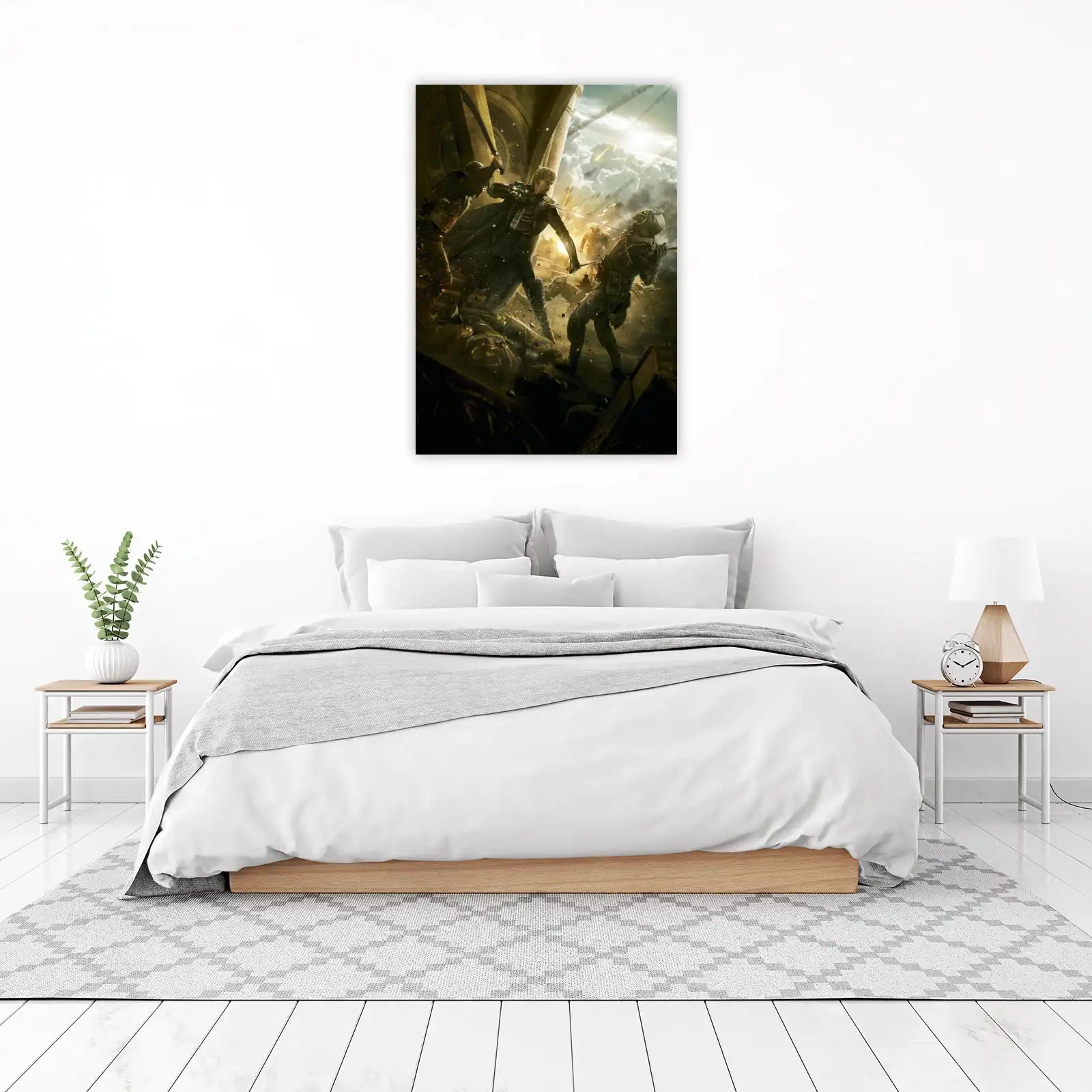 Epic Fantasy Battle Scene Wall Art
