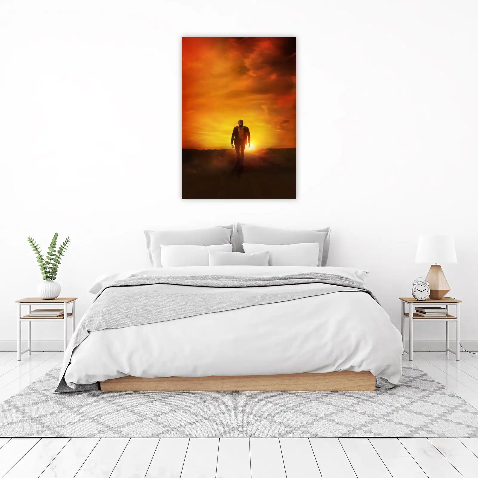 Lone Warrior Sunset Wall Art
