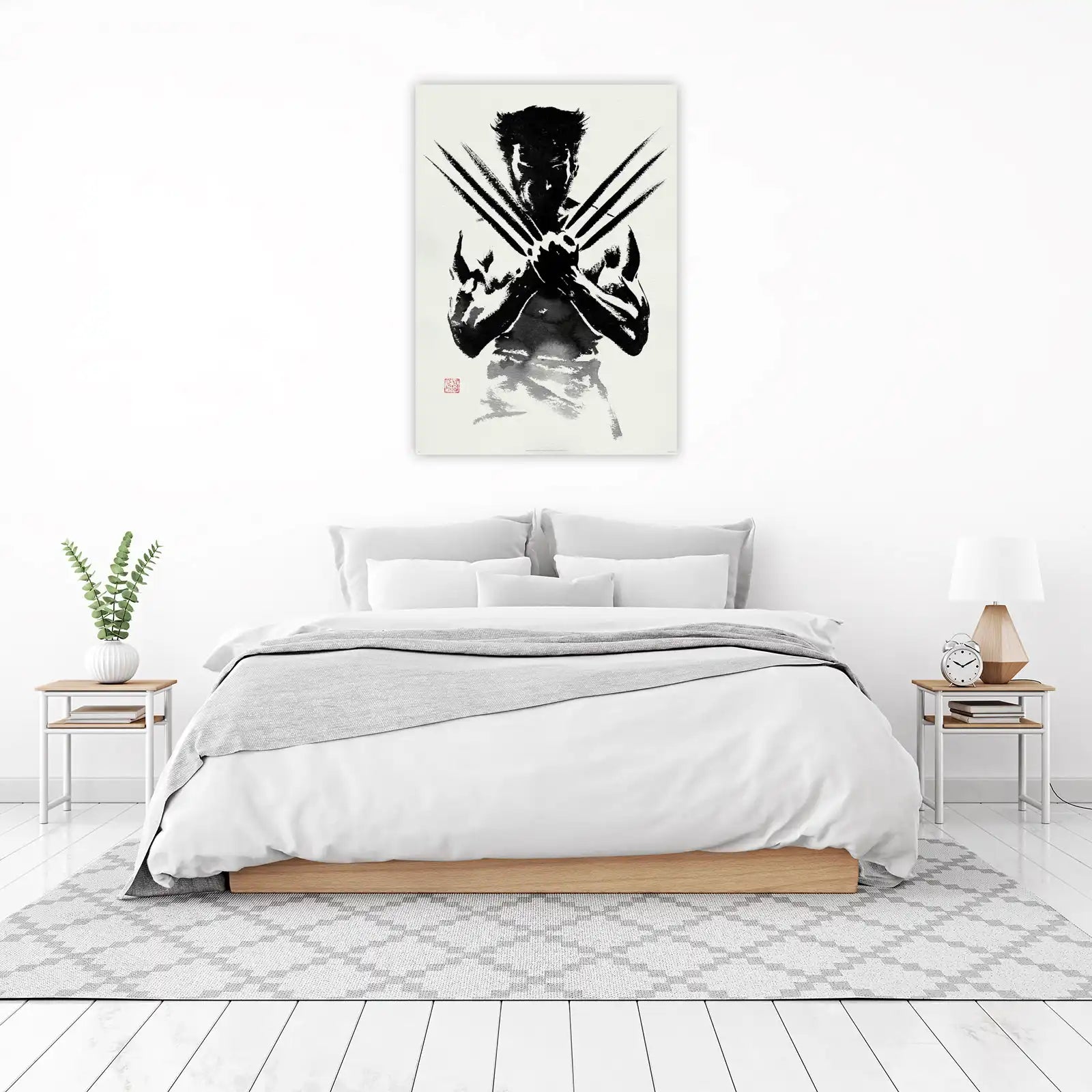 Wolverine Ink Brush Art Wall Art