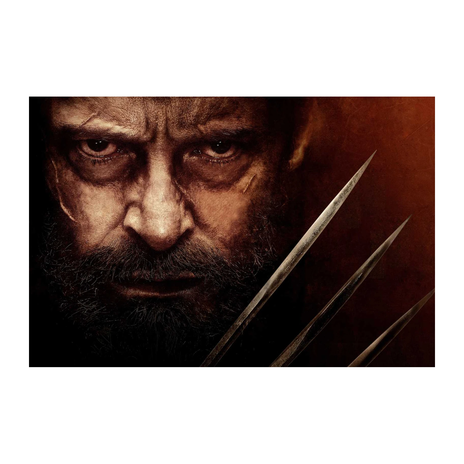 Wolverine Clawed Intense Portrait Wall Art