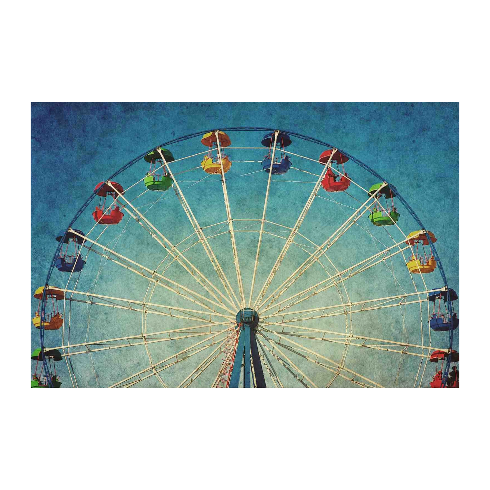 Vintage Carnival Ferris Wheel Wall Art