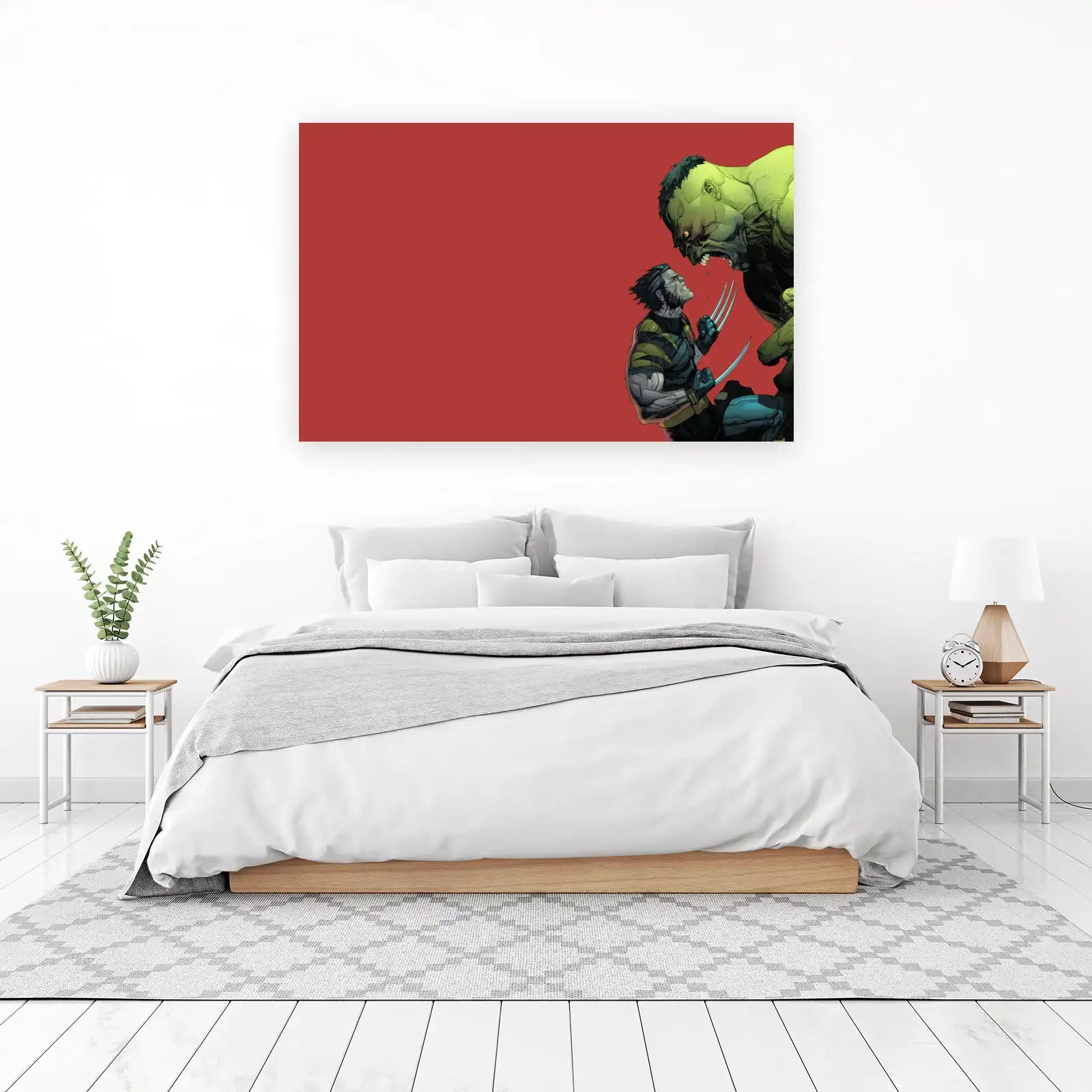 Hulk vs Wolverine Epic Clash Wall Art