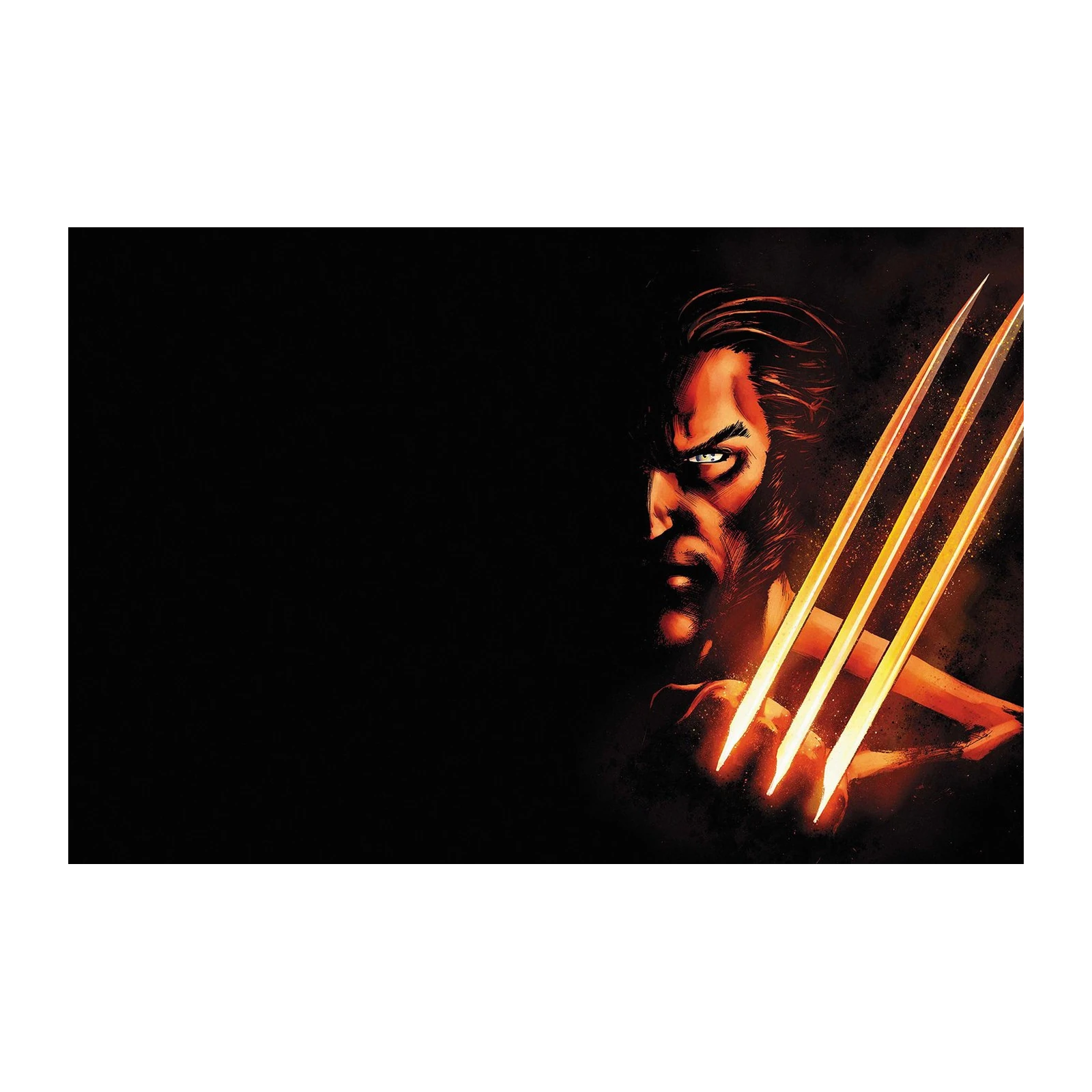 Wolverine Fierce Claws Comic Art Wall Art
