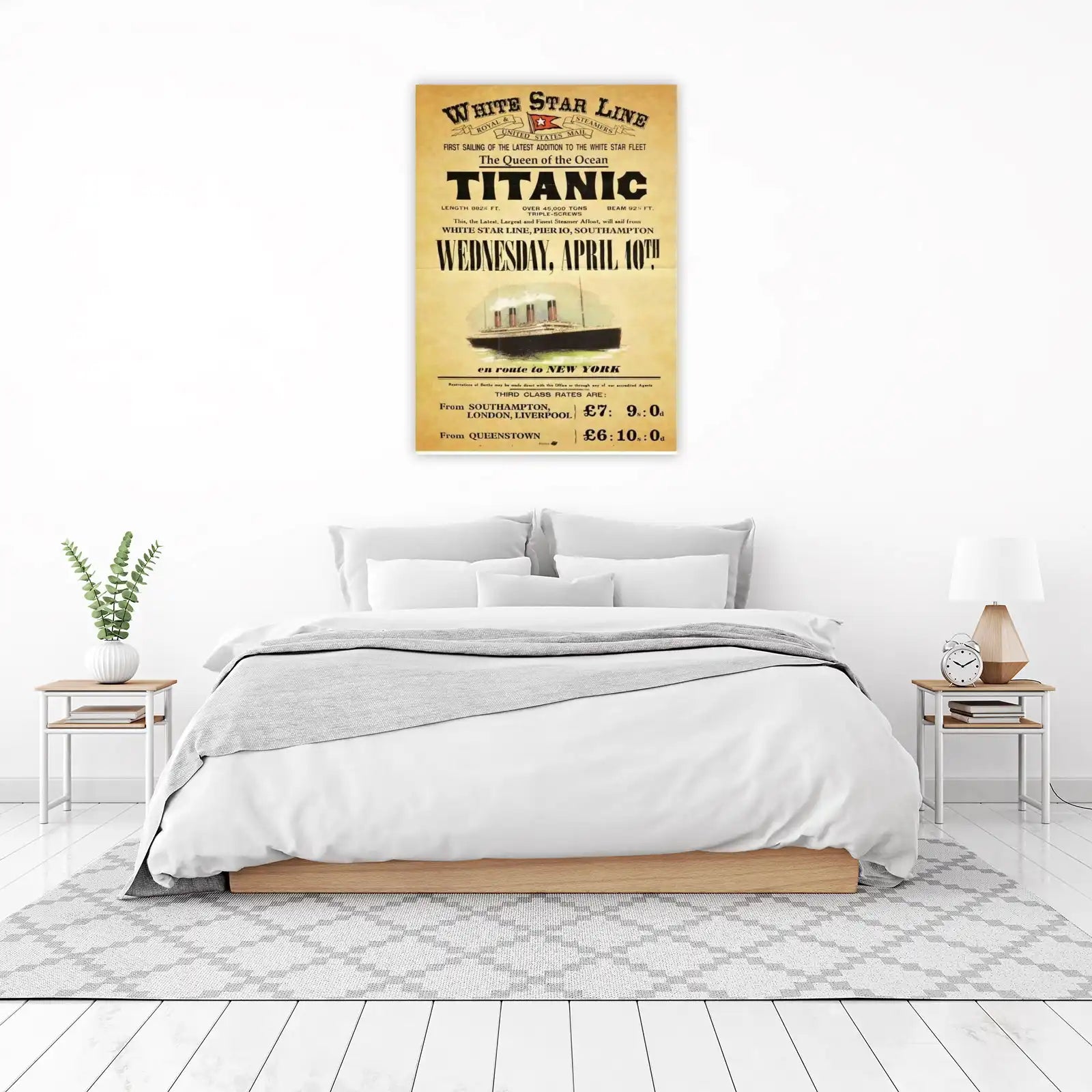 Historic Titanic Voyage 'Queen of the Ocean' Wall Art
