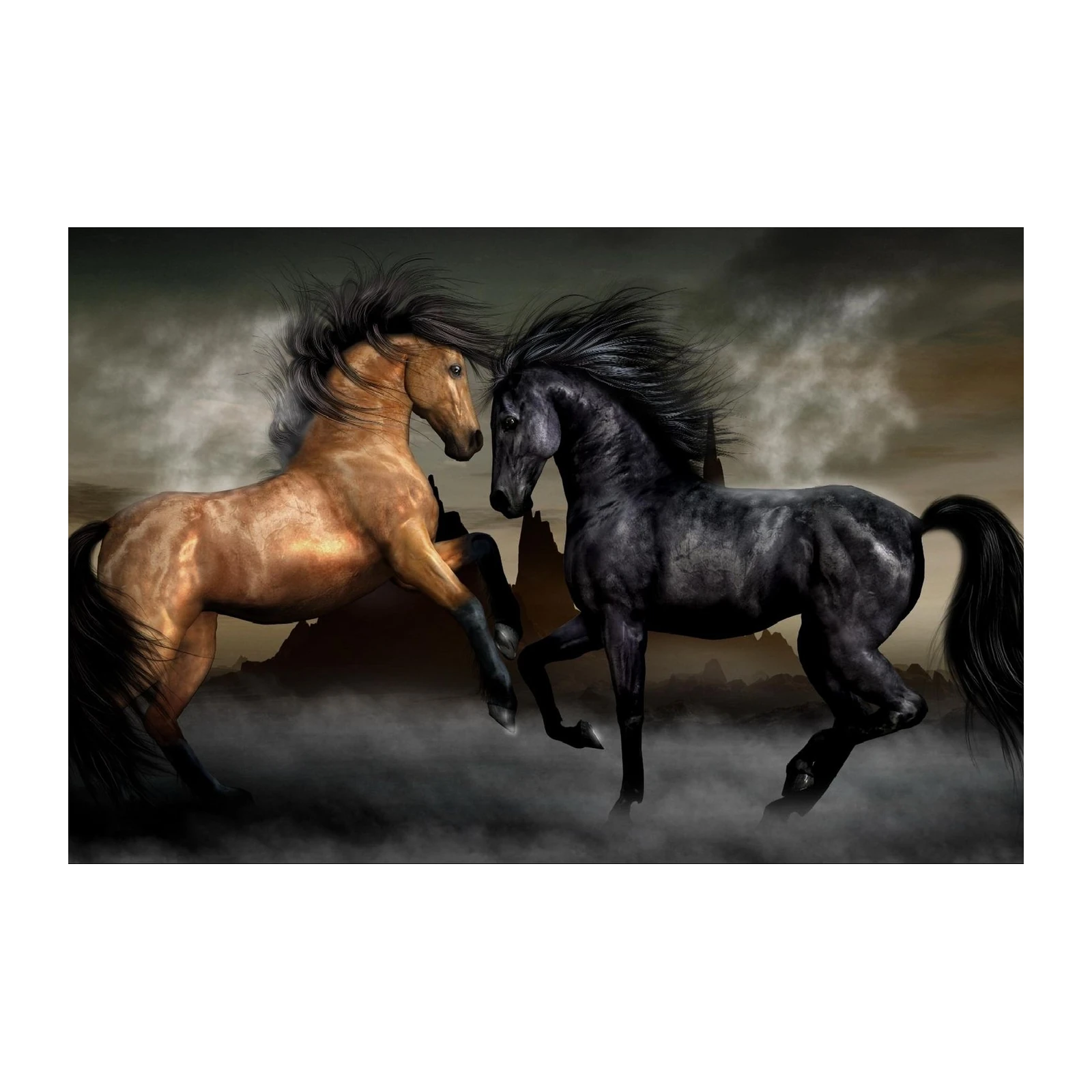 Majestic Stallions: Spirit of Freedom Wall Art