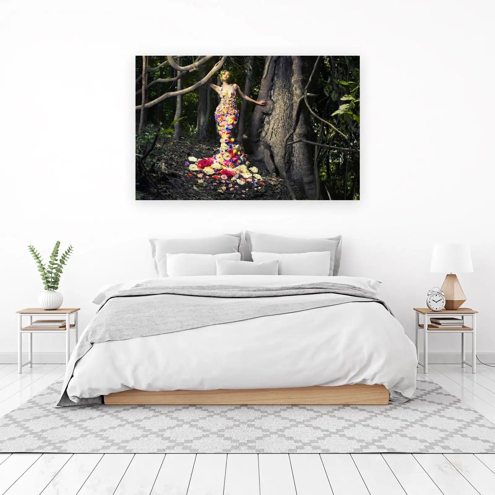 Enchanted Floral Gown Nature Wall Art