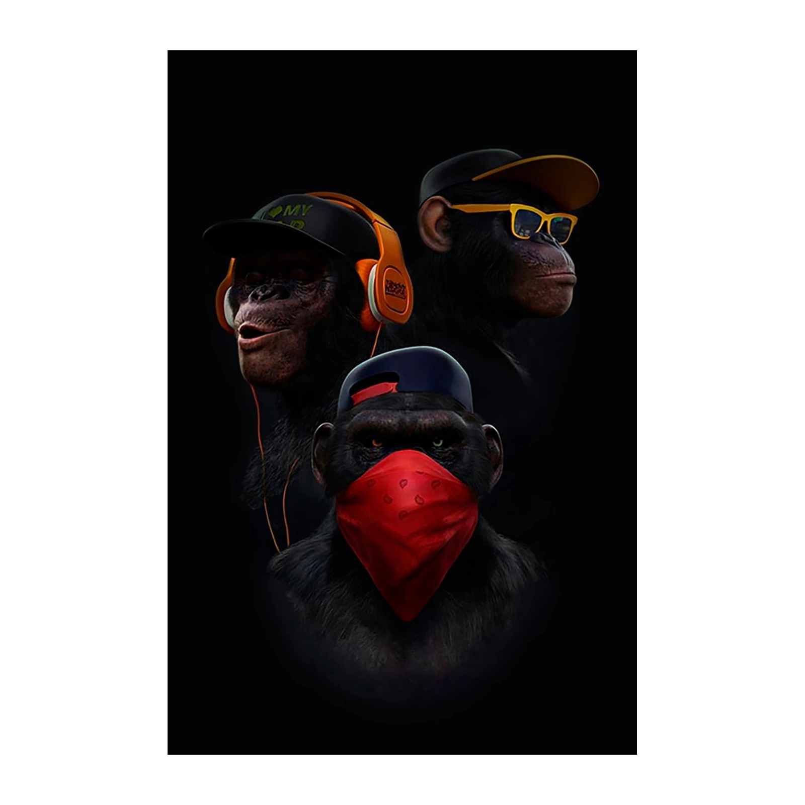 Urban Ape Trio Wall Art