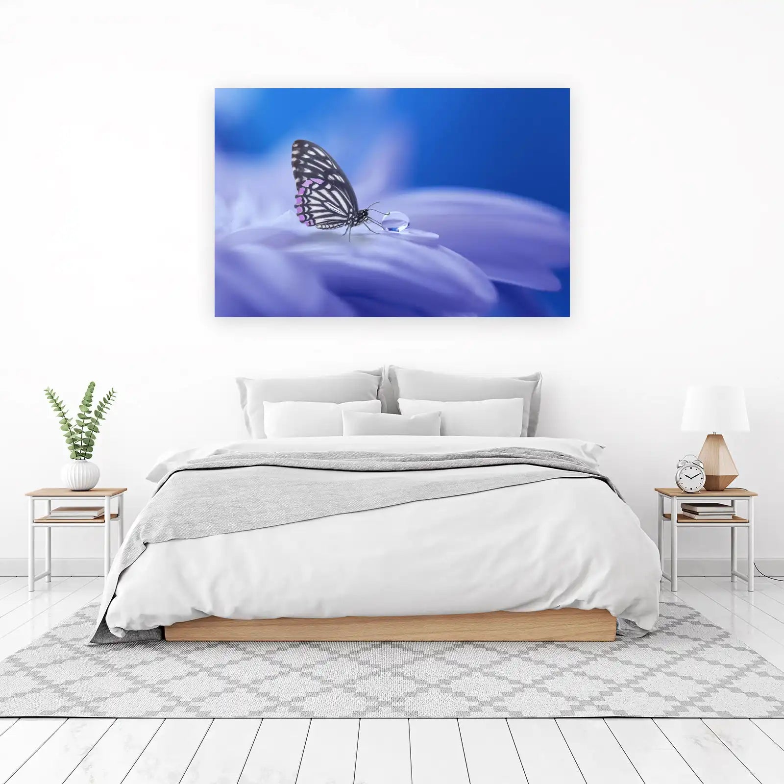 Tranquil Butterfly & Dewdrop Wall Art