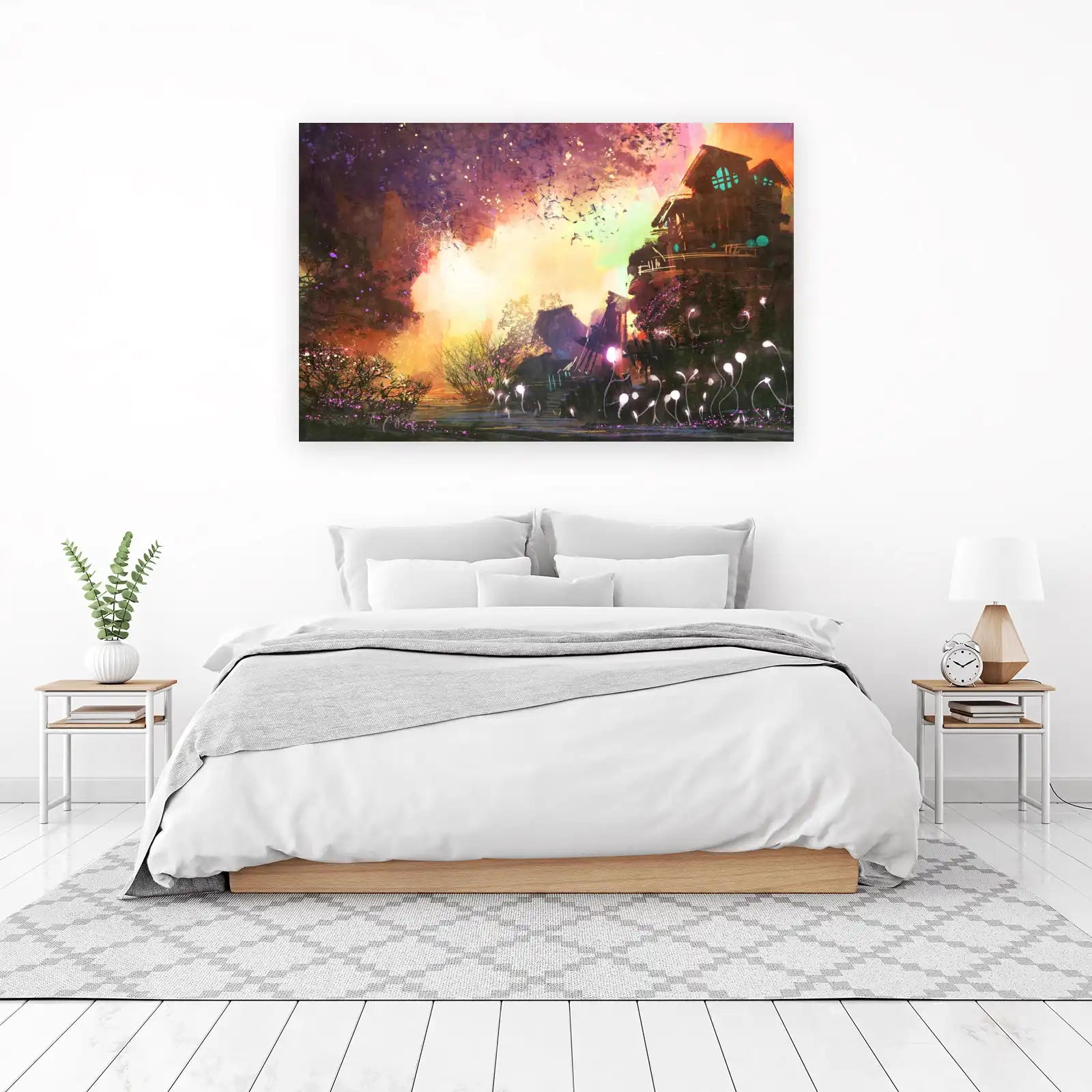Enchanted Mystical House Fantasy Wall Art