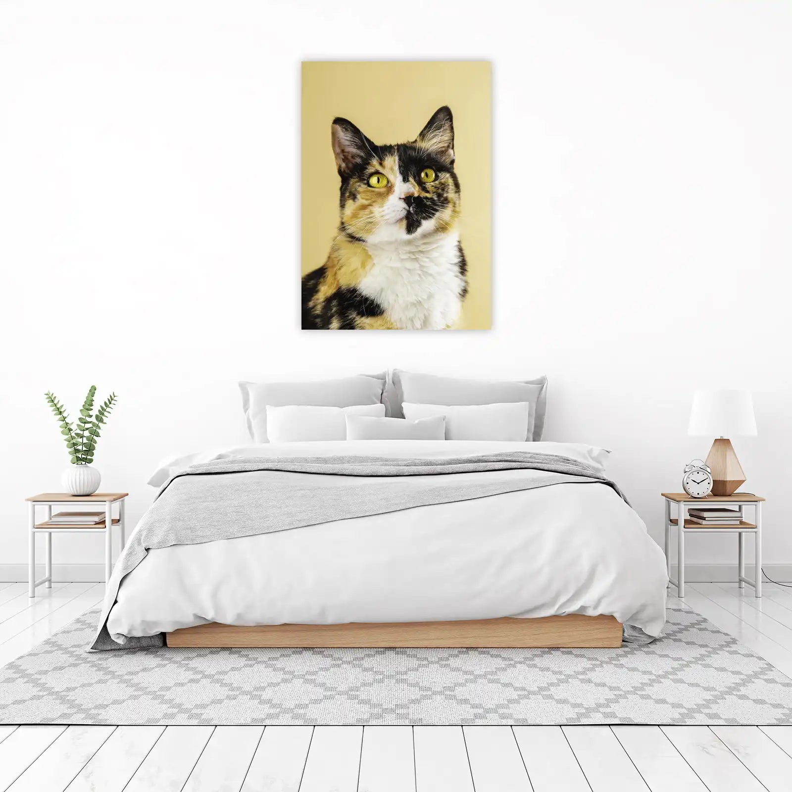 Striking Tortoiseshell Cat Portrait Wall Art