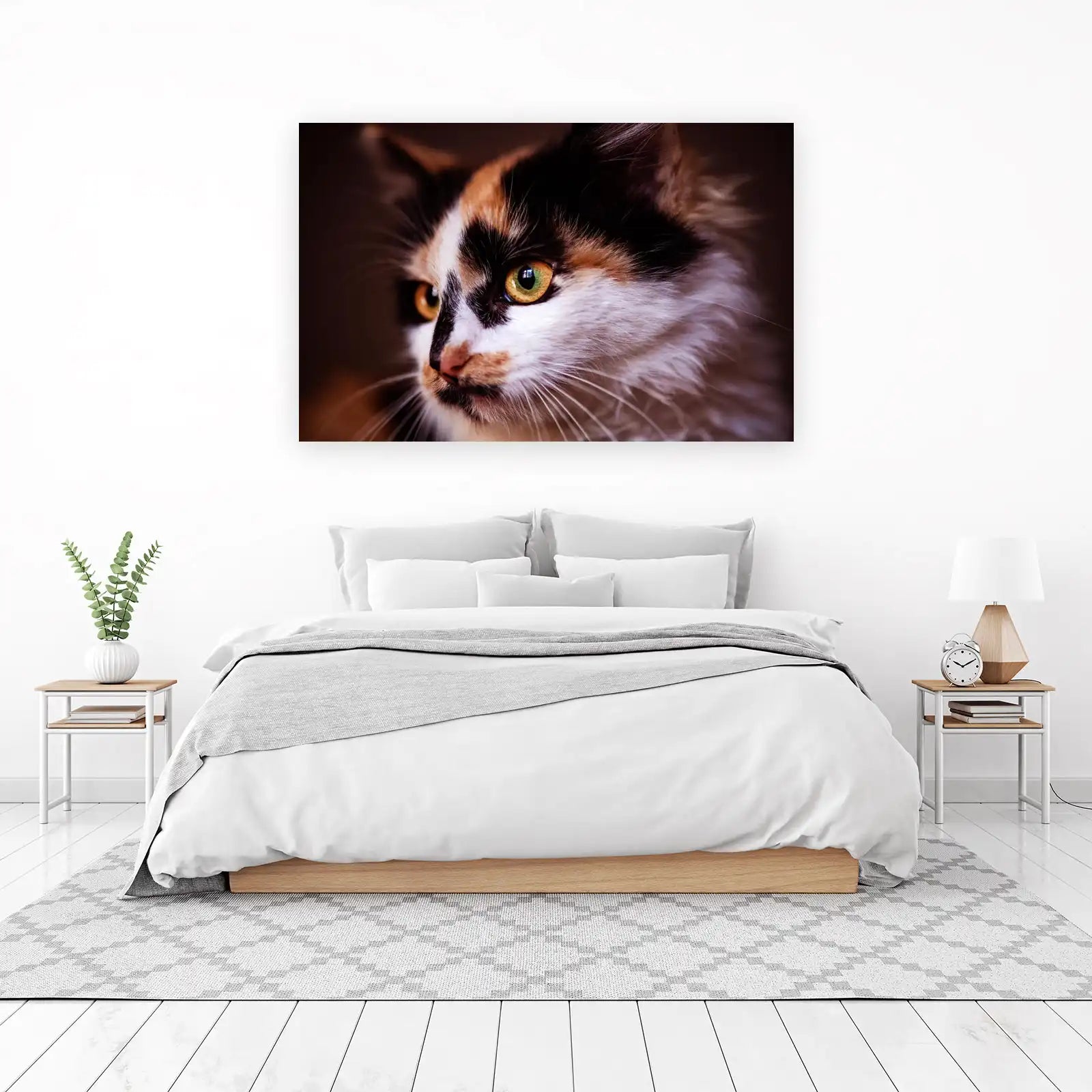 Captivating Calico Cat Portrait Wall Art