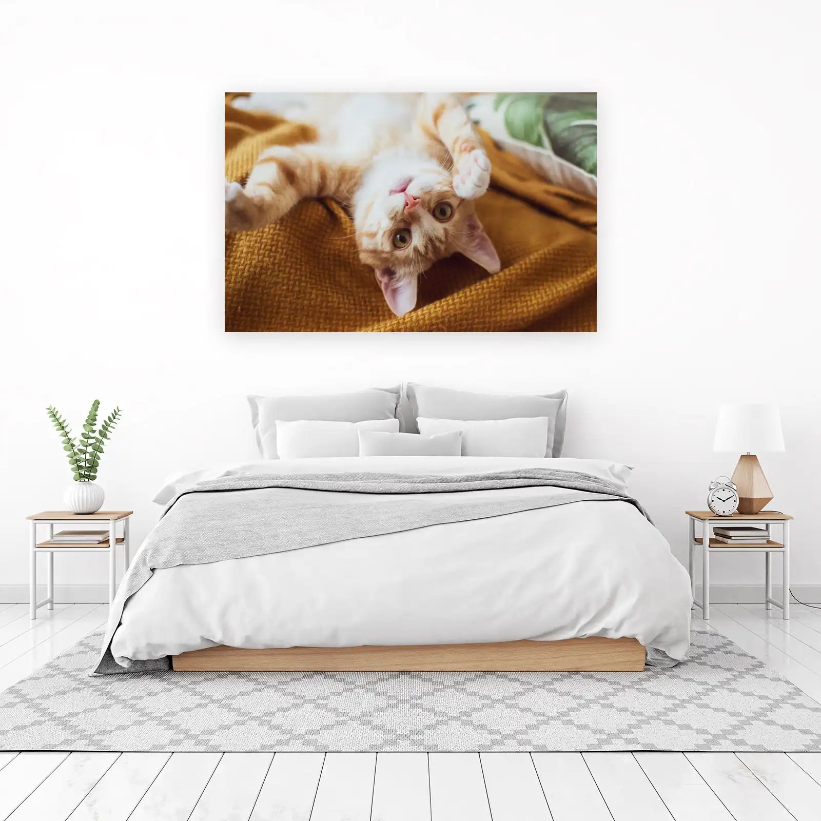 Playful Ginger Kitten Cute Pet Wall Art