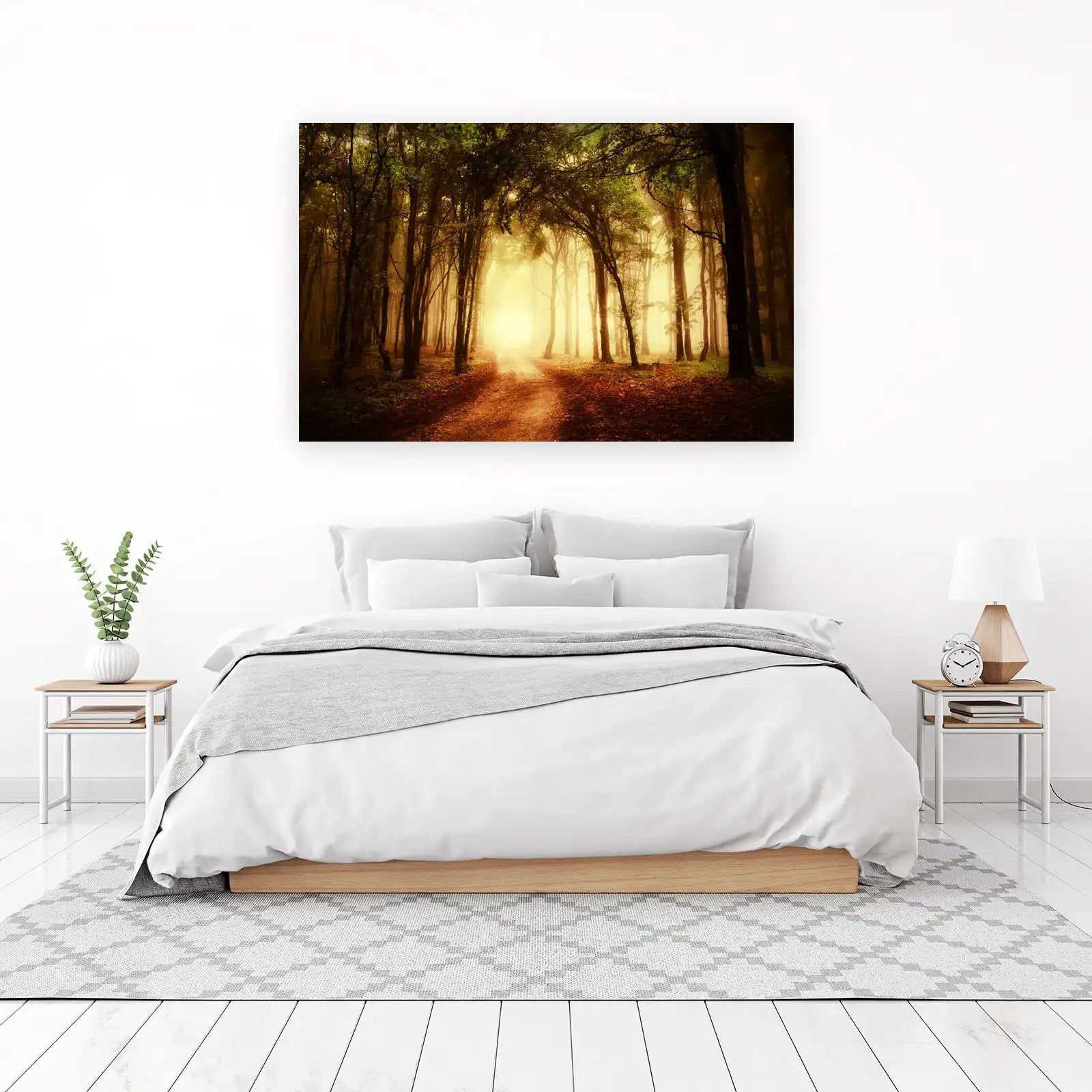 Misty Forest Path Wall Art