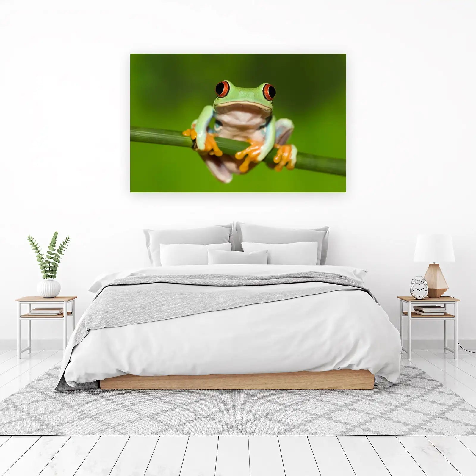 Vibrant Red-Eyed Tree Frog Nature Wall Art