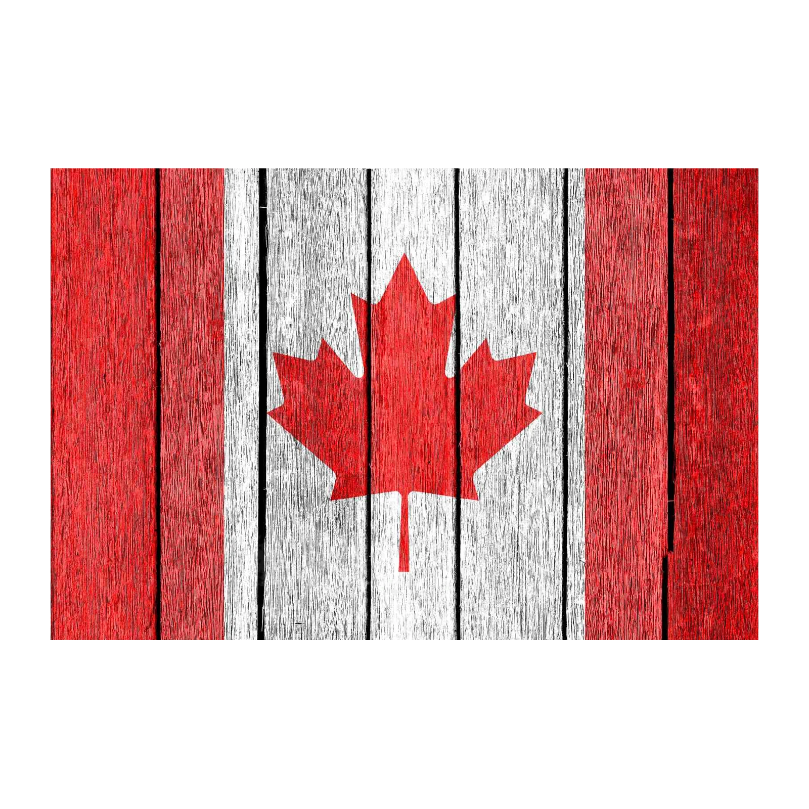 Rustic Canadian Flag Maple Leaf Wall Art