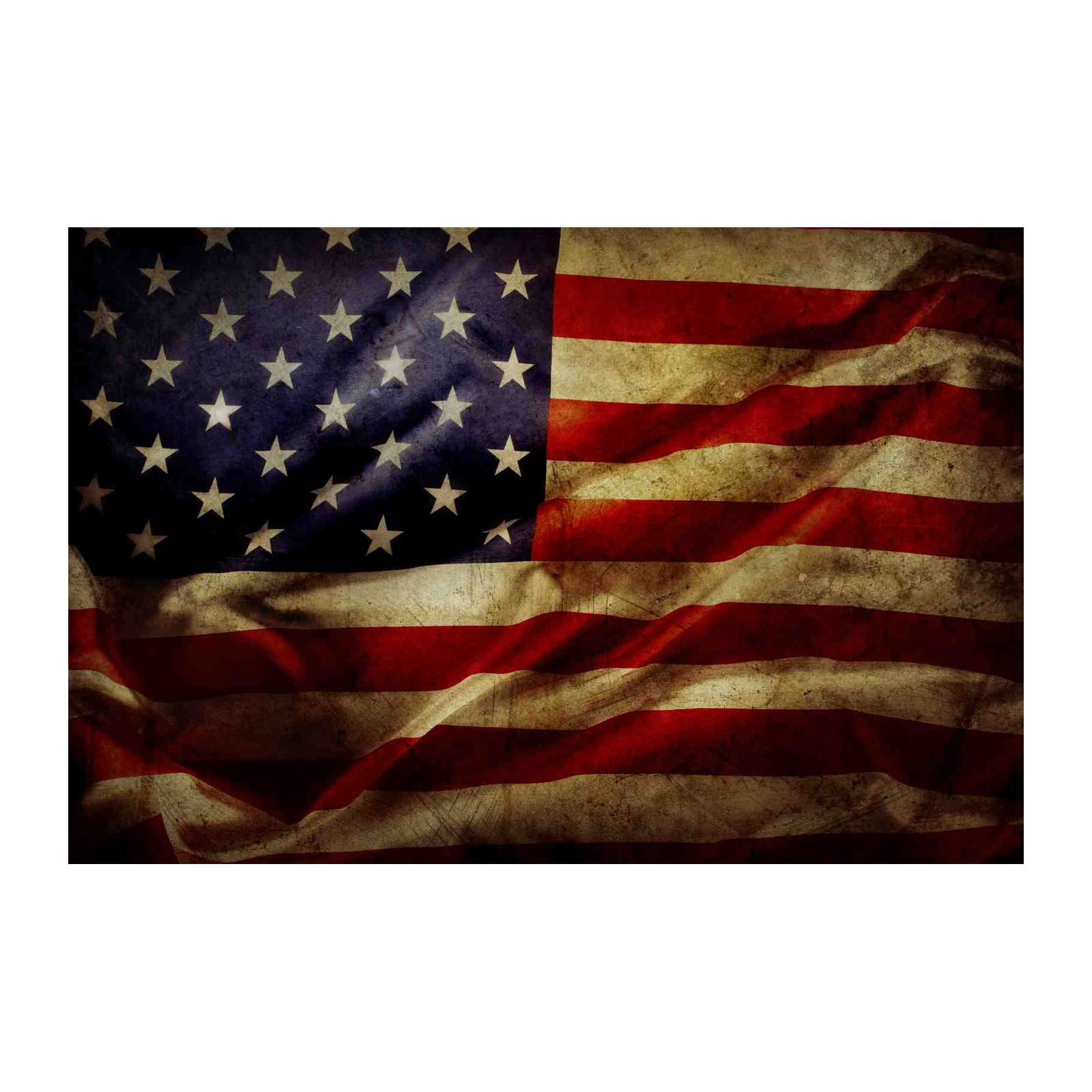 Vintage American Flag Patriotic Wall Art