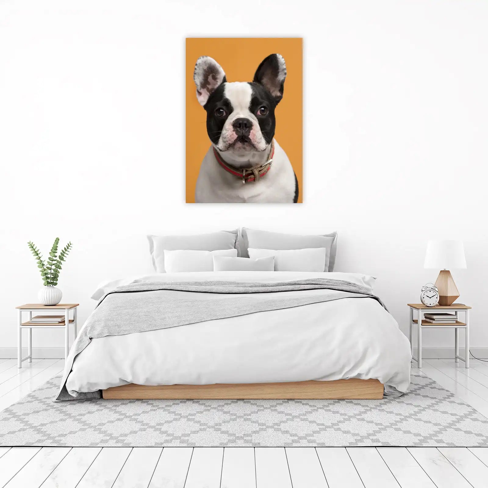 Charming French Bulldog Portrait Wall Art