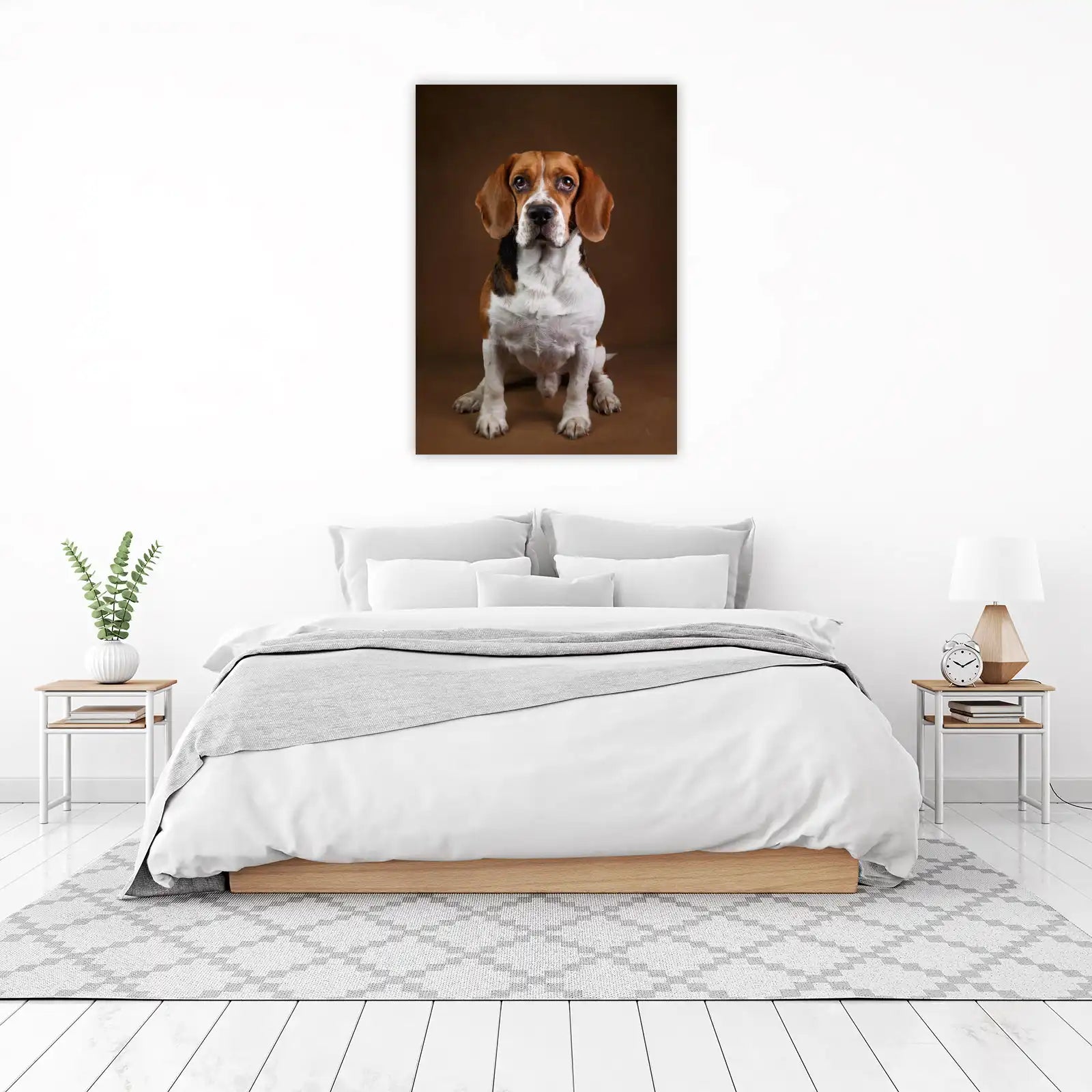 Loyal Beagle Portrait Wall Art
