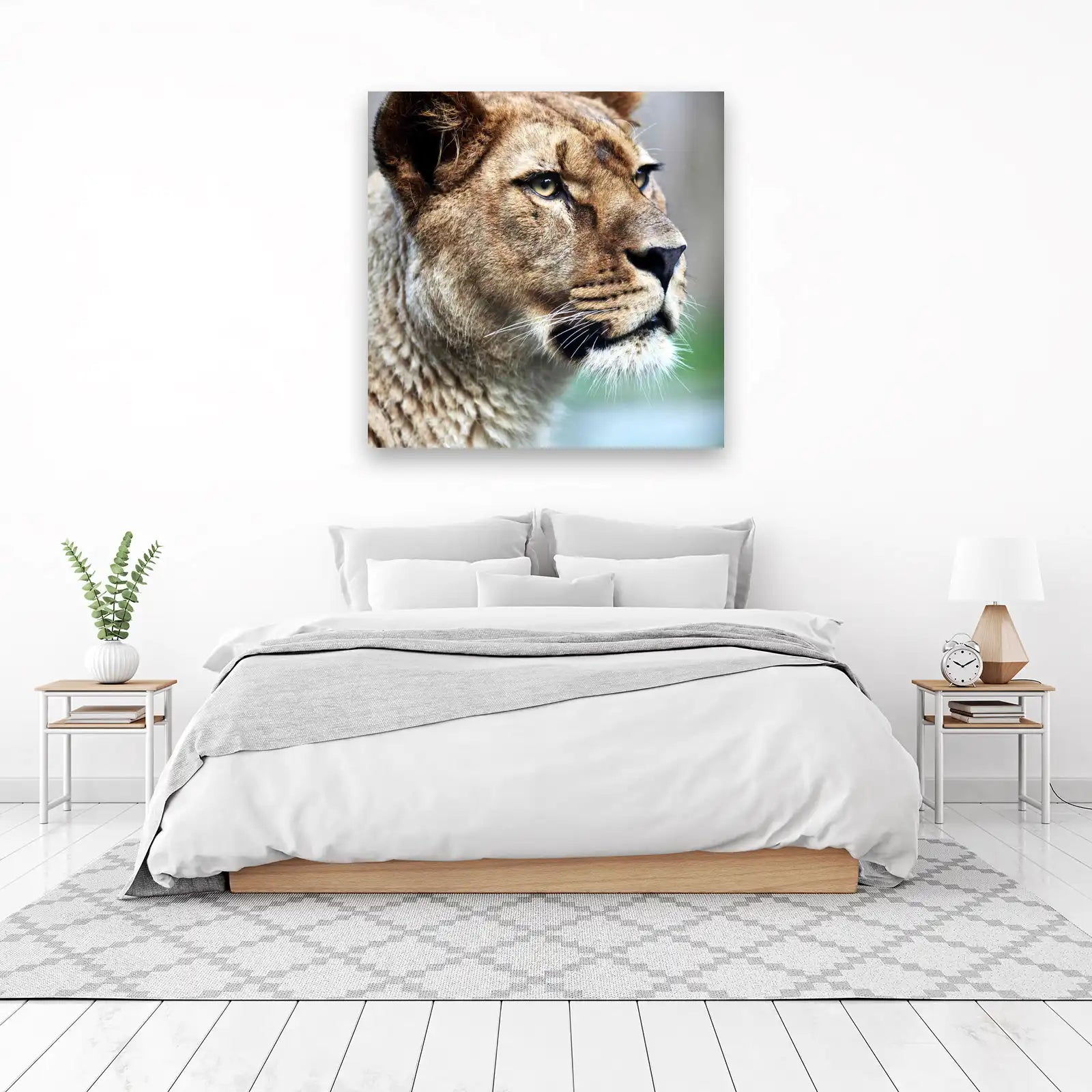 Majestic Lioness Portrait Wall Art