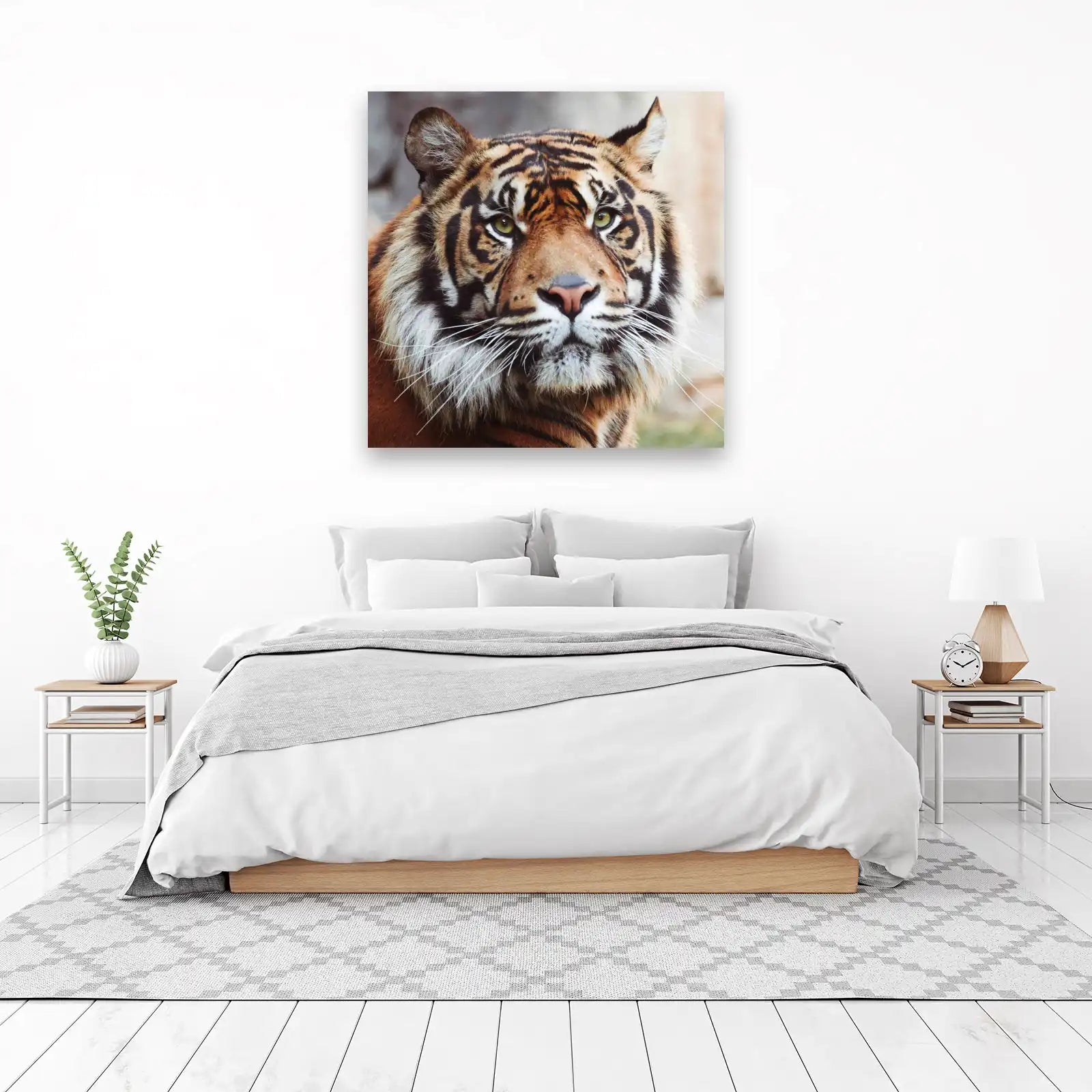 Majestic Tiger Face Animal Wall Art