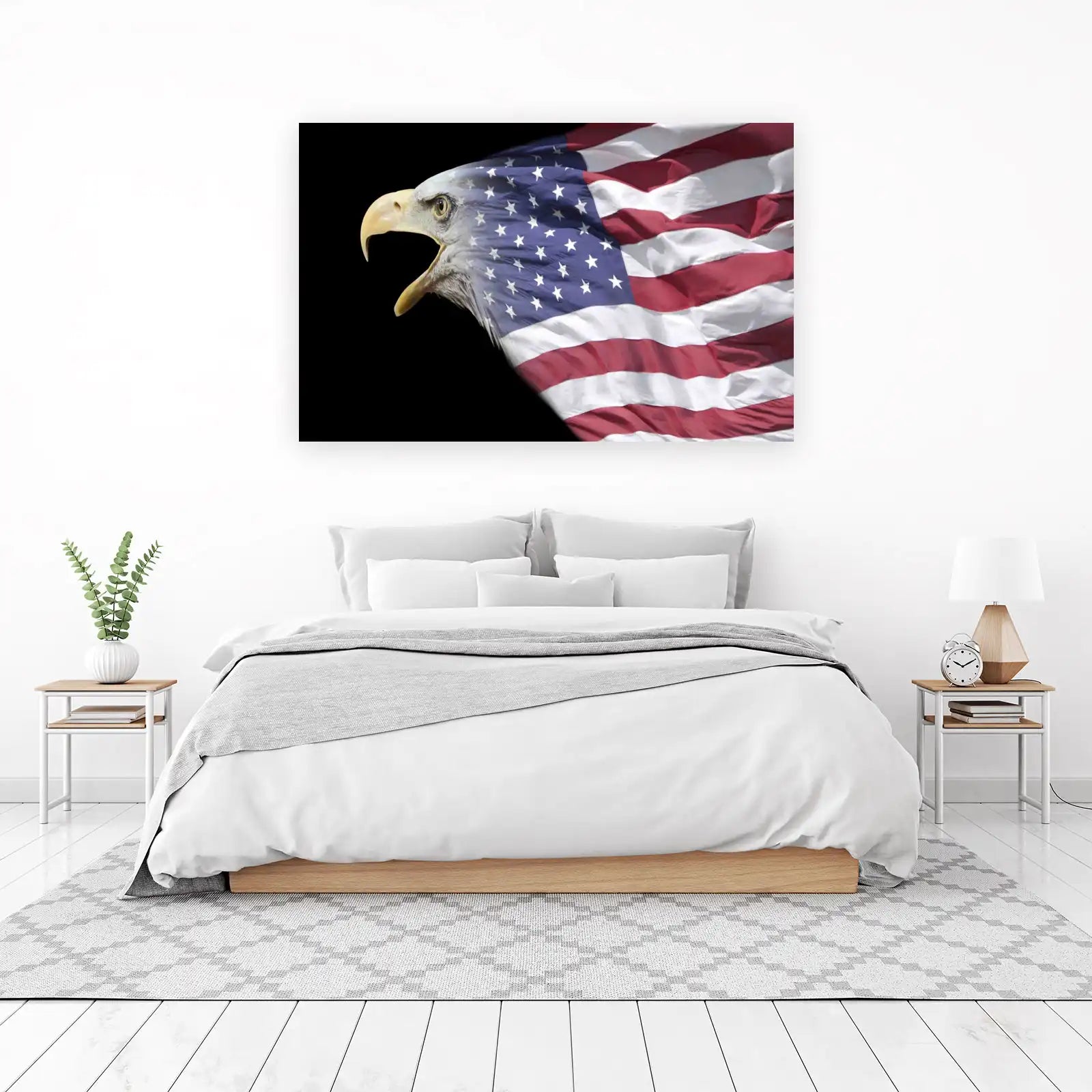 Majestic Eagle American Flag Wall Art