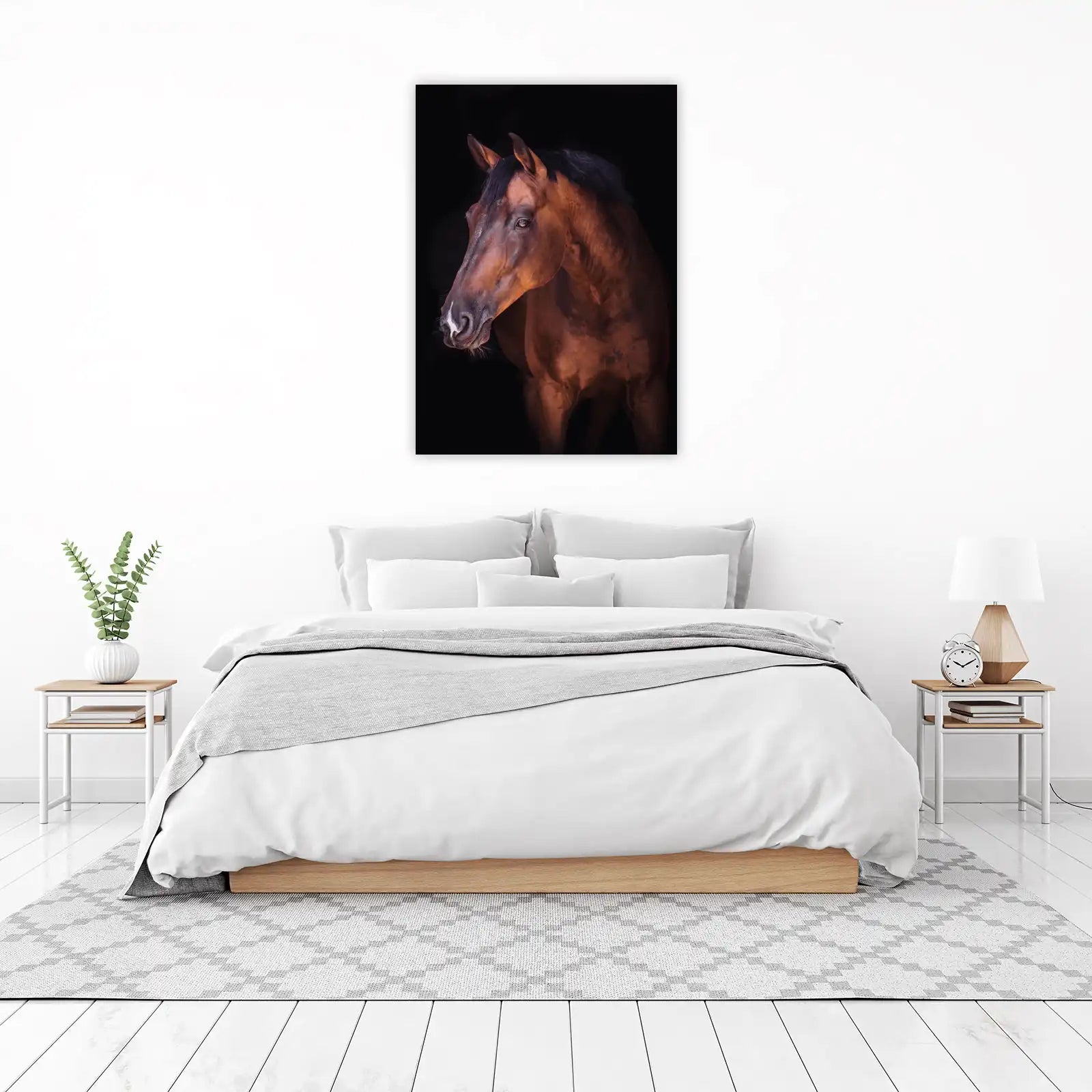 Majestic Bay Horse Portrait Wall Art