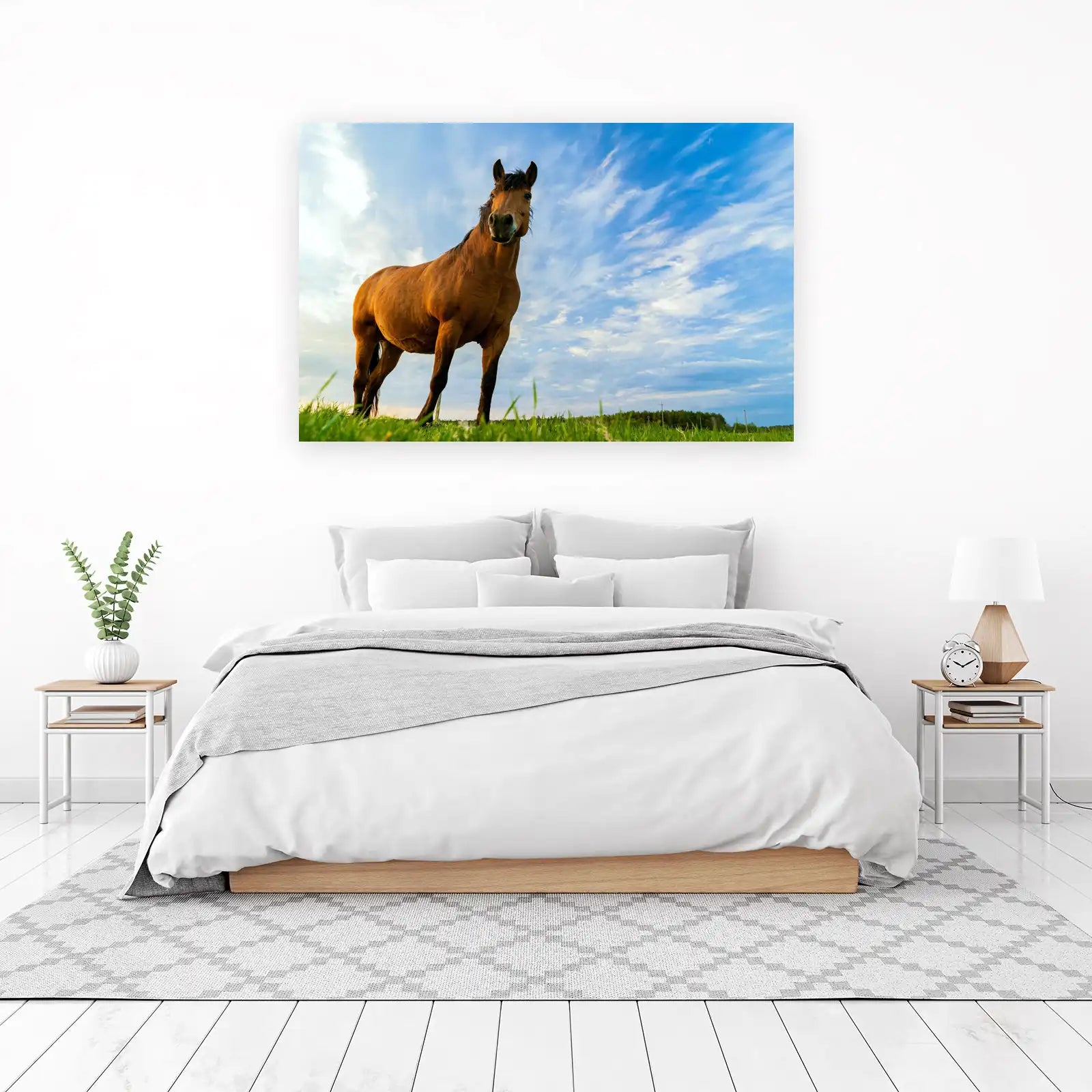 Majestic Horse Field Beauty Wall Art