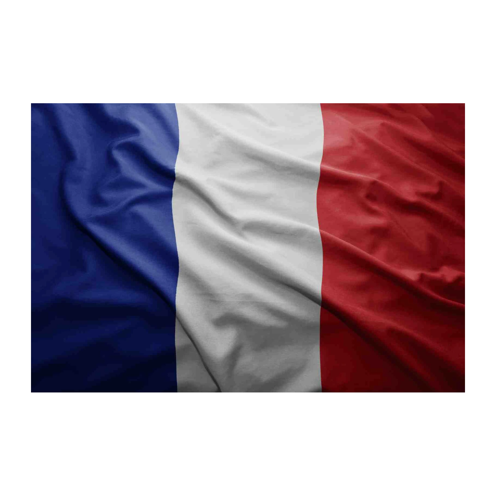 French Flag Serene Linen Wall Art