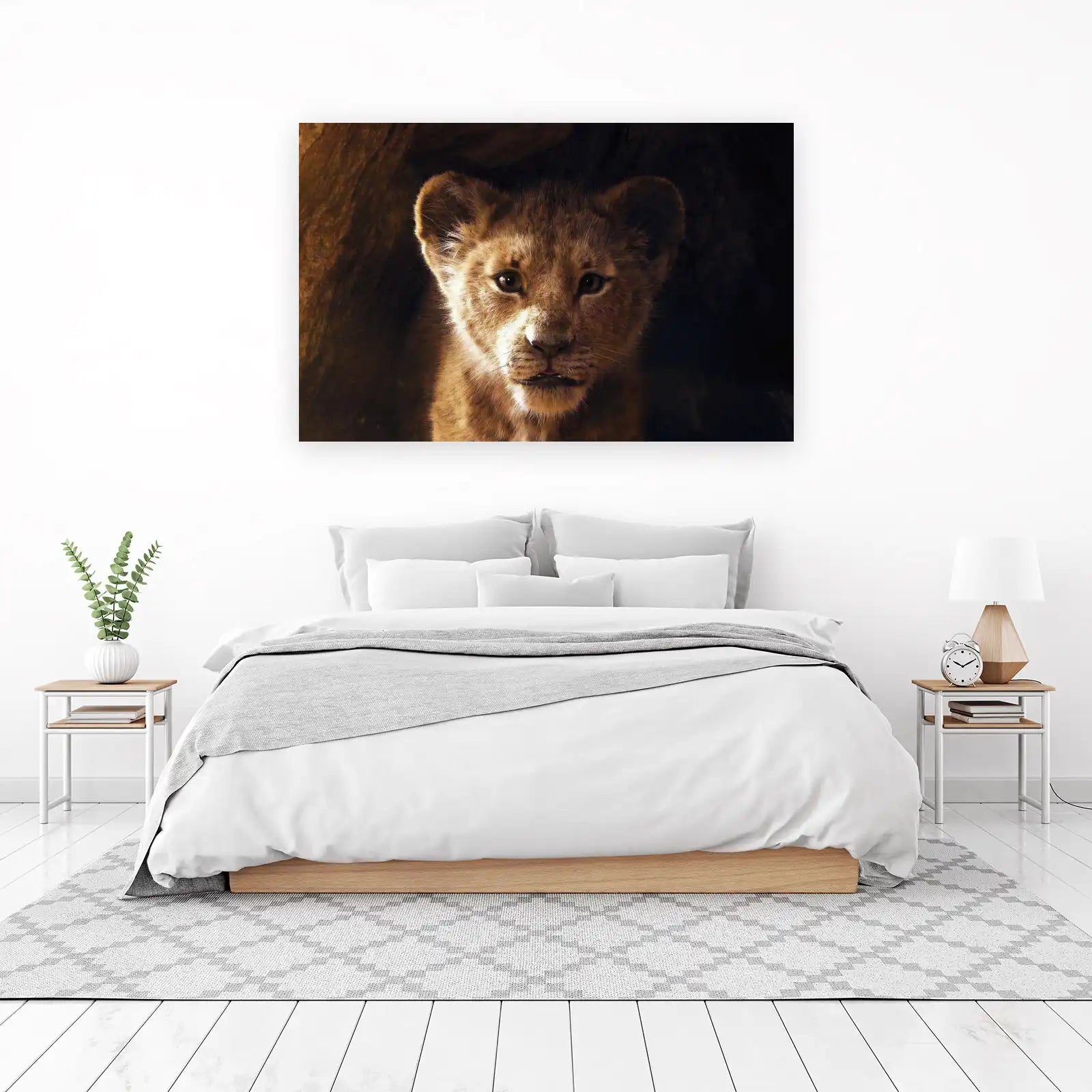 Majestic Lion Cub Close-Up Wall Art