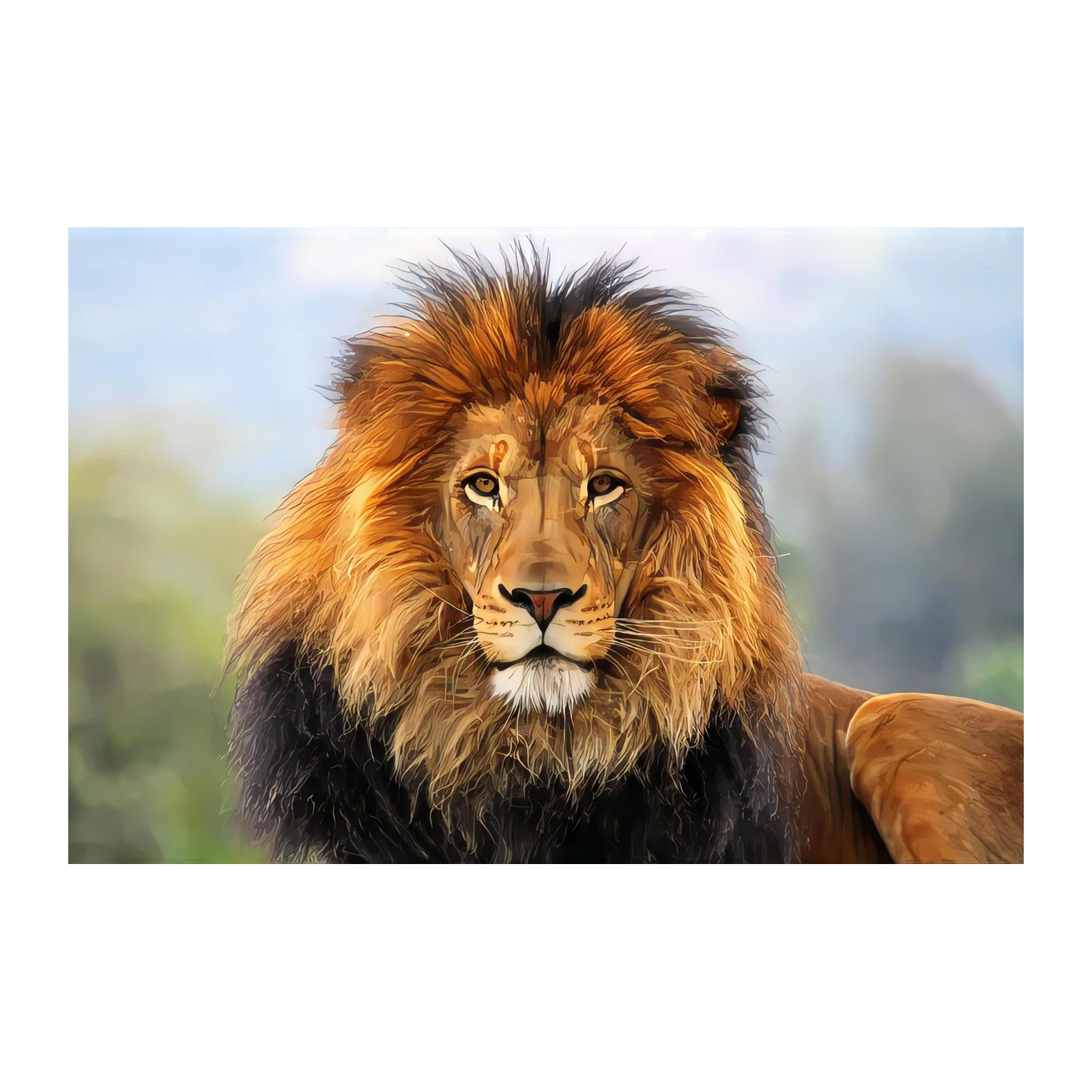Majestic Lion Portrait Wall Art