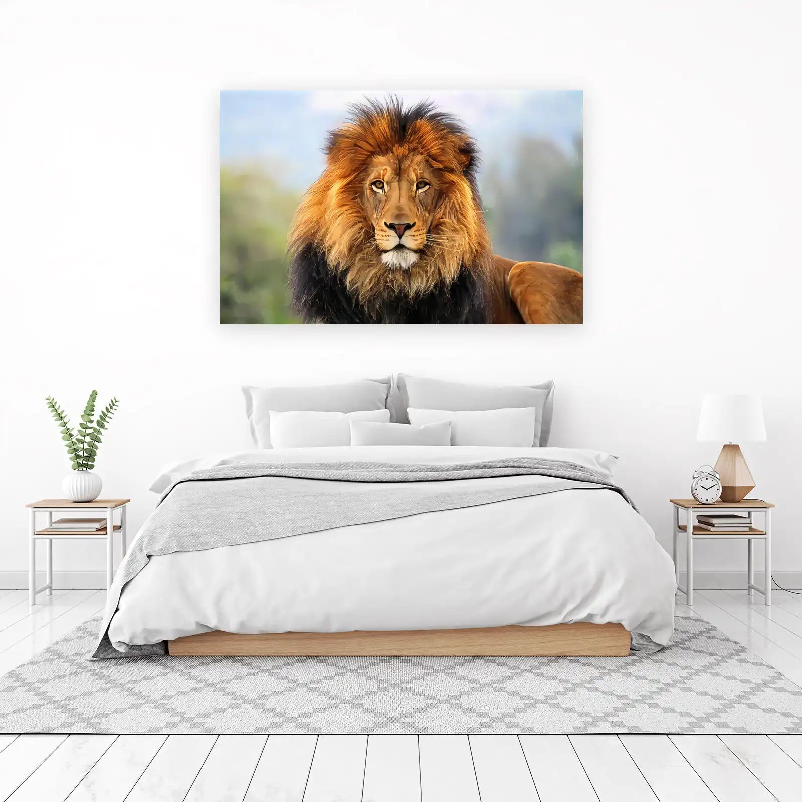 Majestic Lion Portrait Wall Art