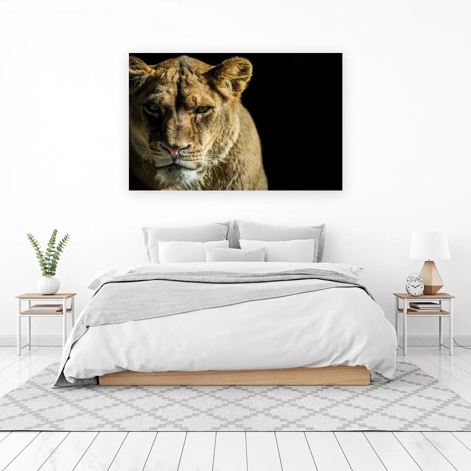 Majestic Lioness Portrait Wall Art