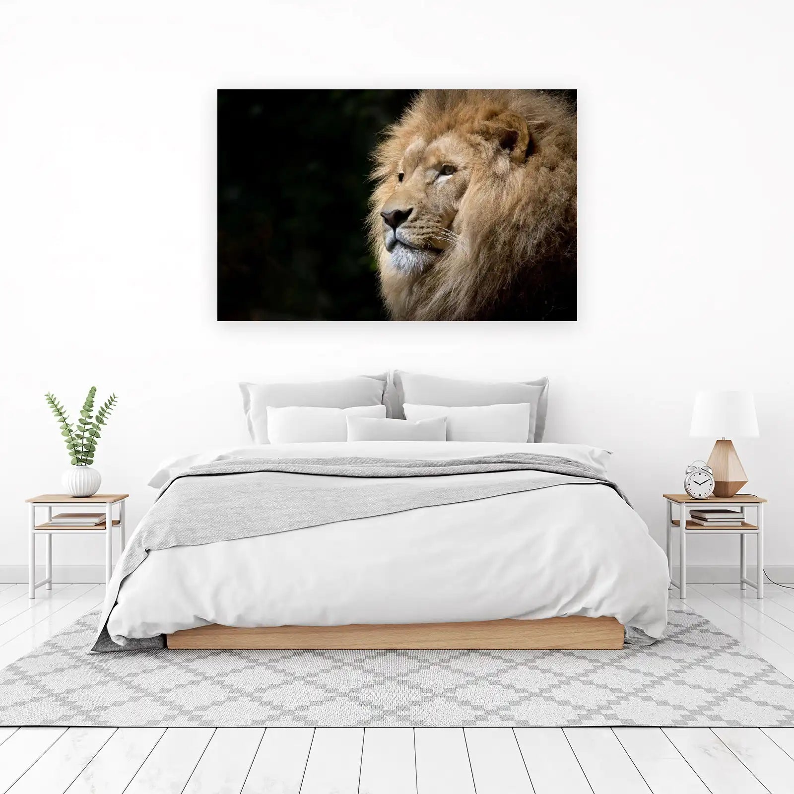 Majestic Lion Portrait Wall Art