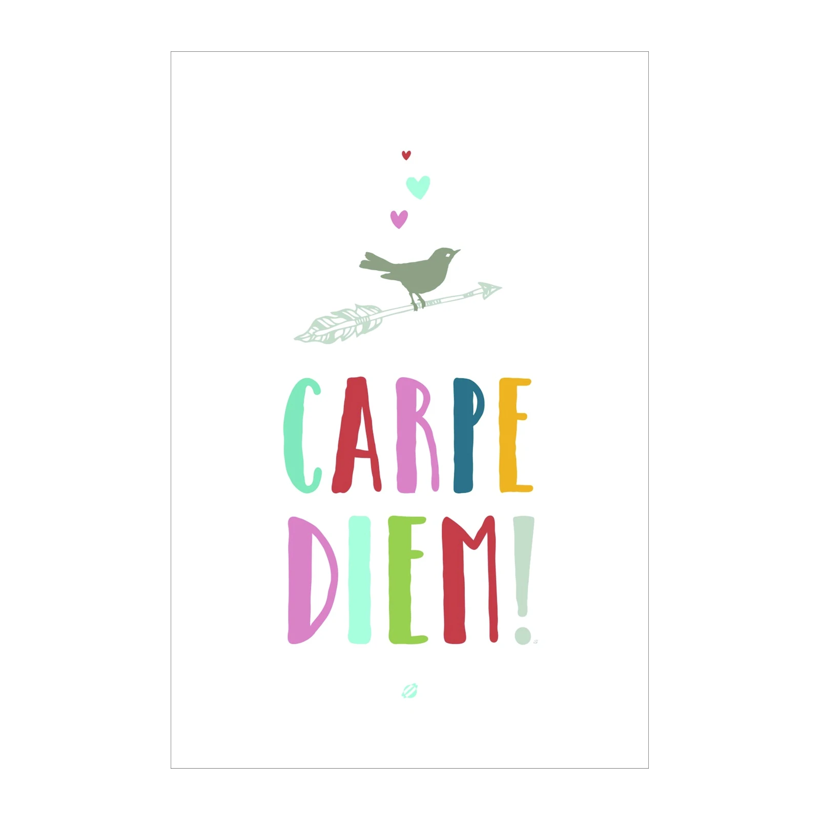 Carpe Diem Bird & Arrow Wall Art