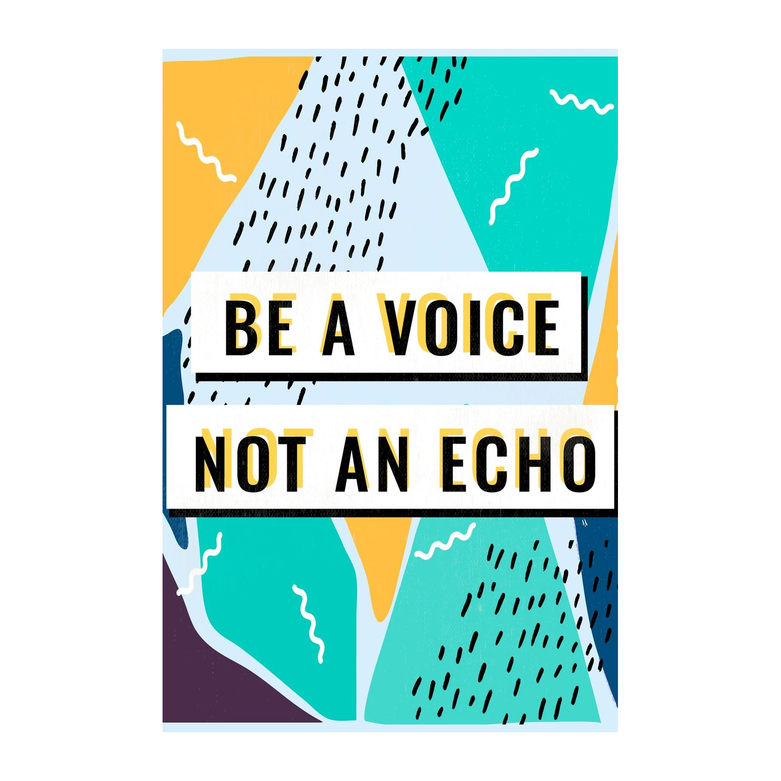 Inspirational 'Be a Voice' Motivational Wall Art
