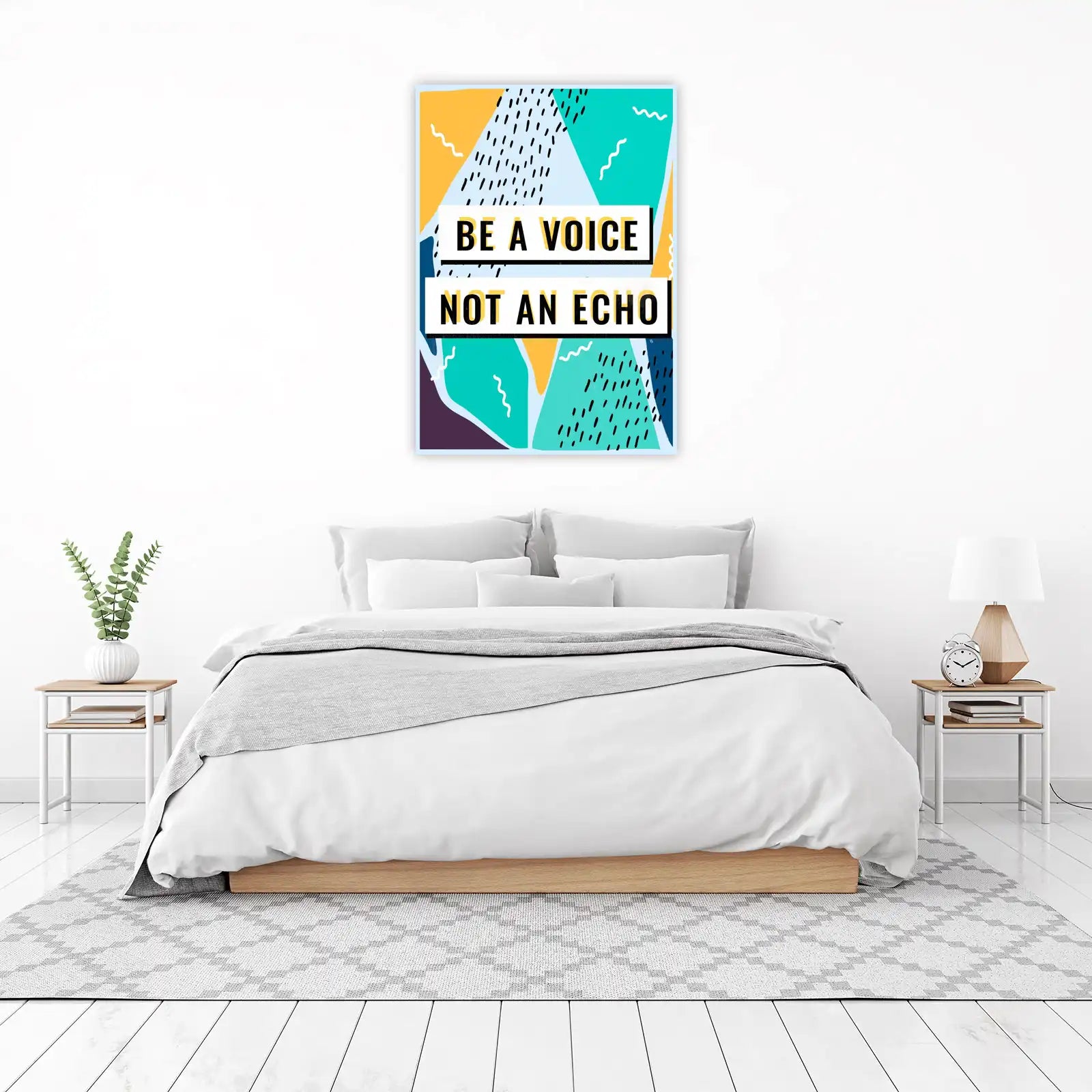 Inspirational 'Be a Voice' Motivational Wall Art