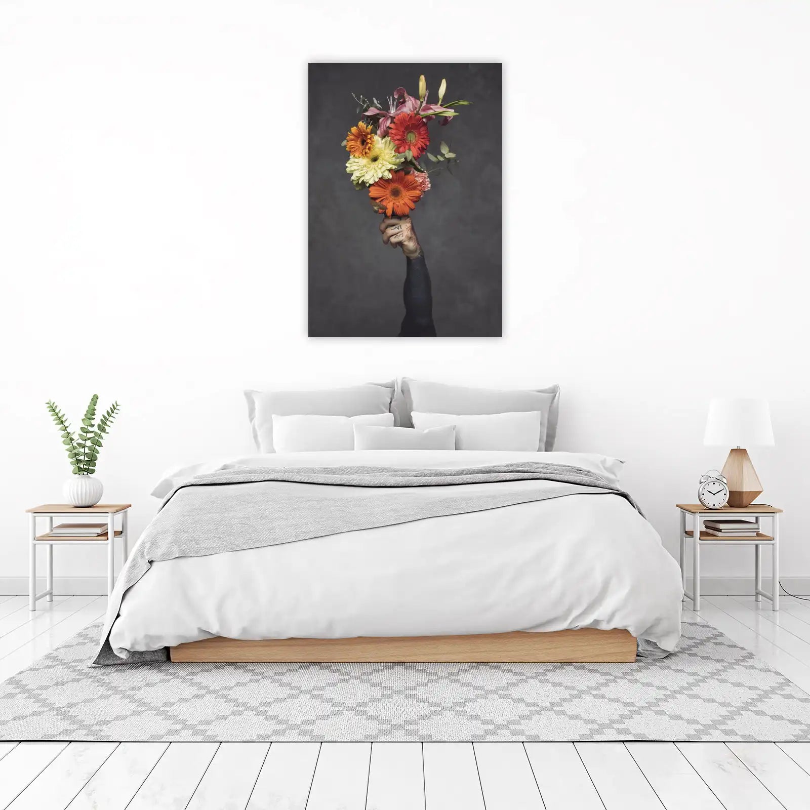 Vibrant Floral Offering Wall Art