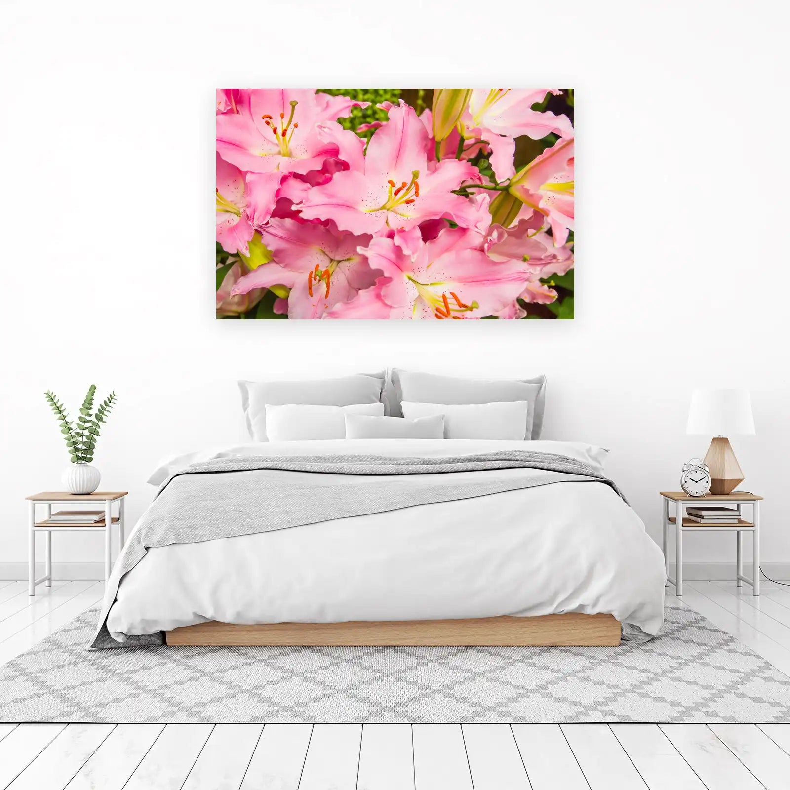 Enchanting Pink Lily Blossom Wall Art