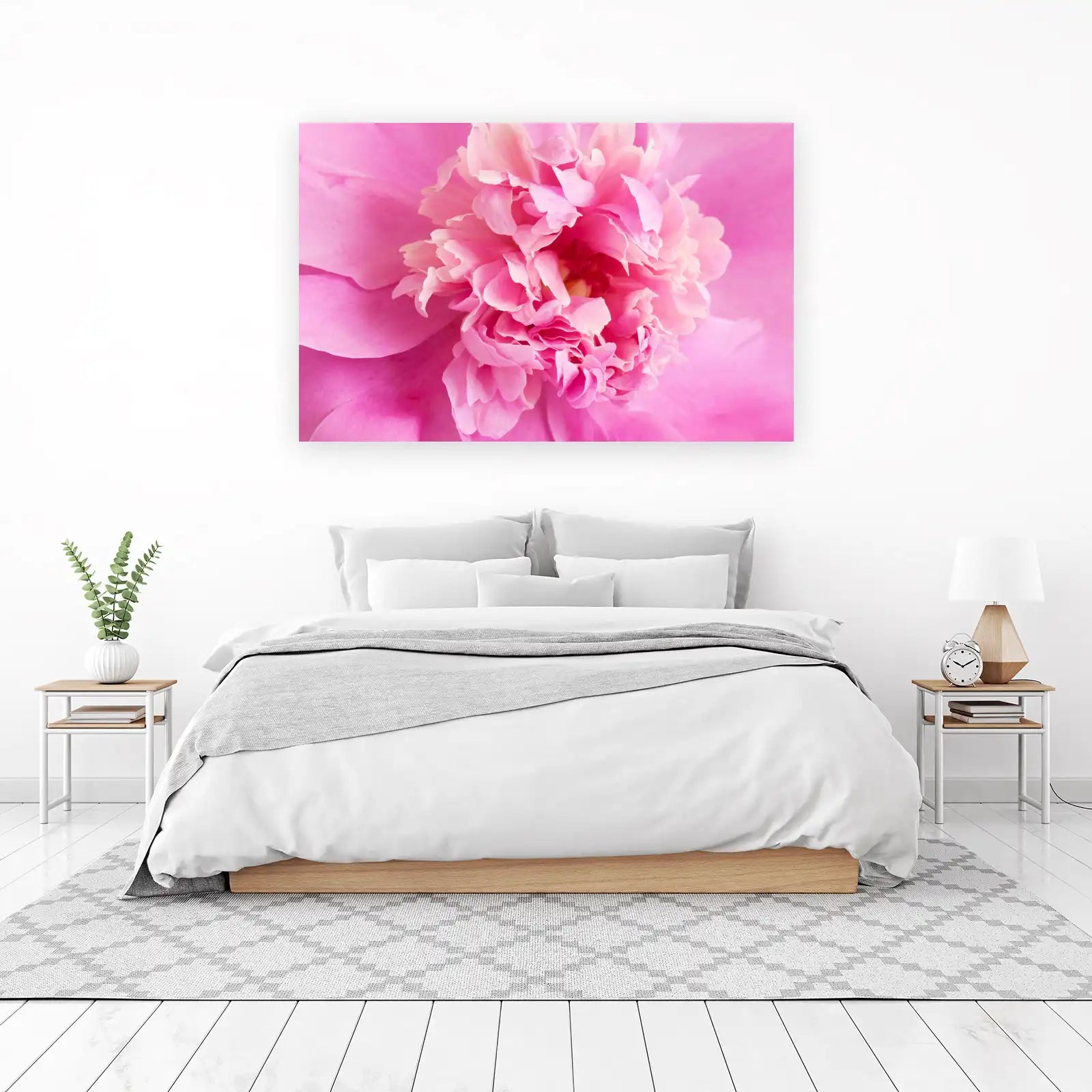 Soft Pink Peony Bloom Wall Art