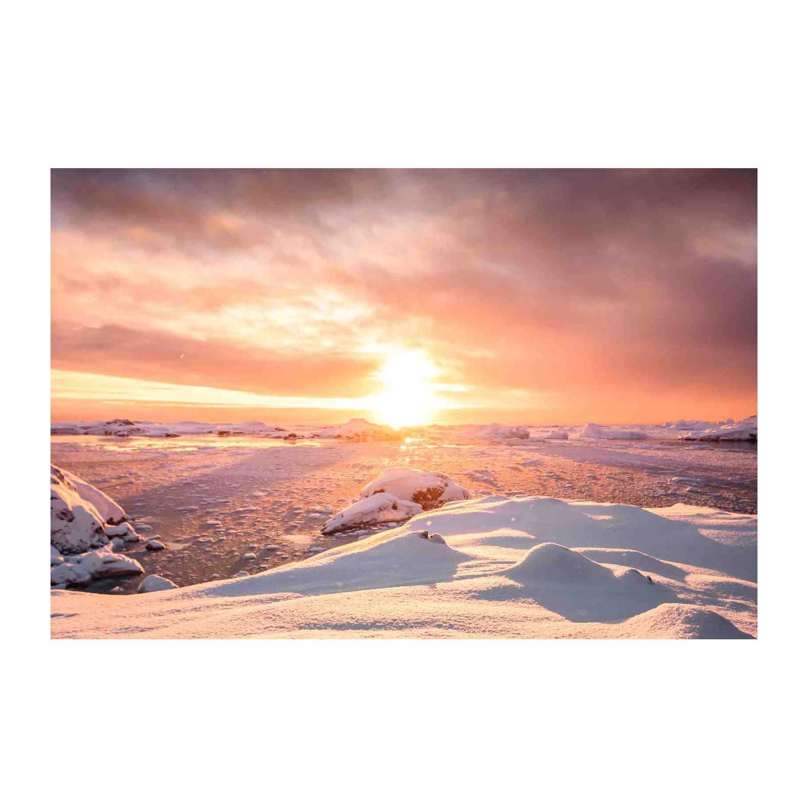Arctic Sunrise Serenity Wall Art