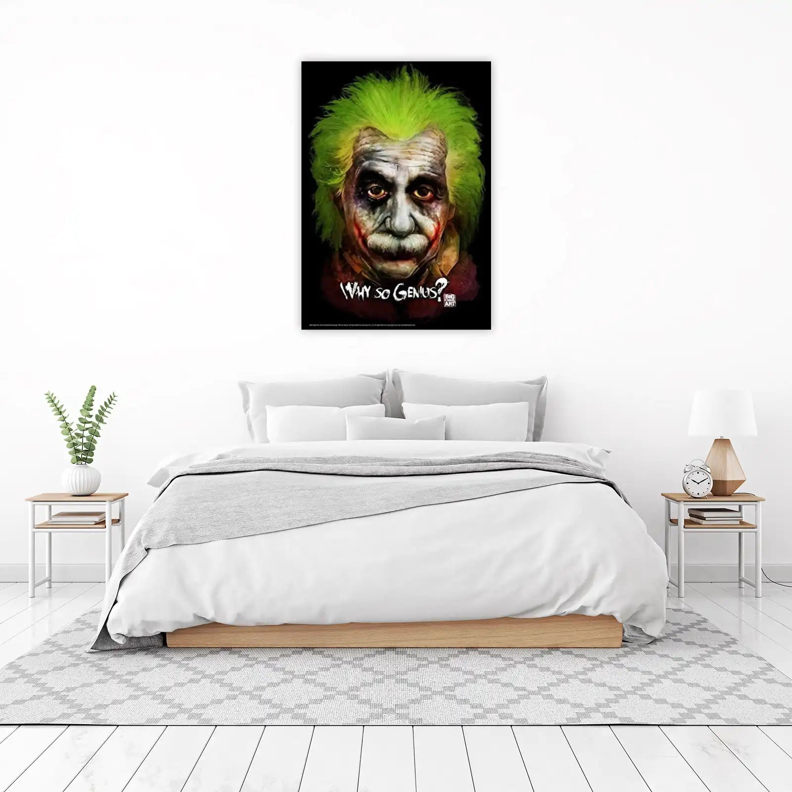 Einstein Joker "Why So Genius?" Wall Art