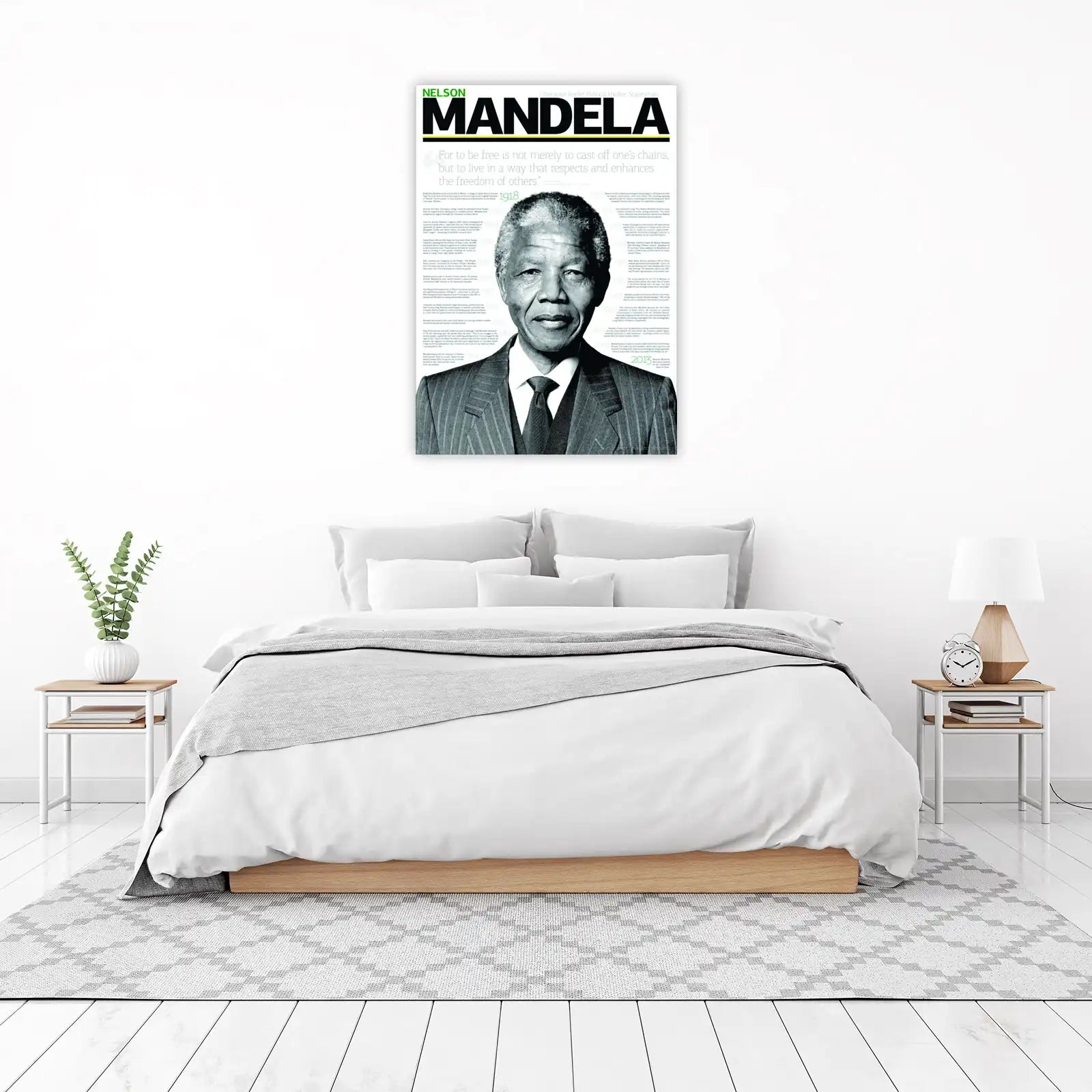 Nelson Mandela Iconic Portrait Wall Art