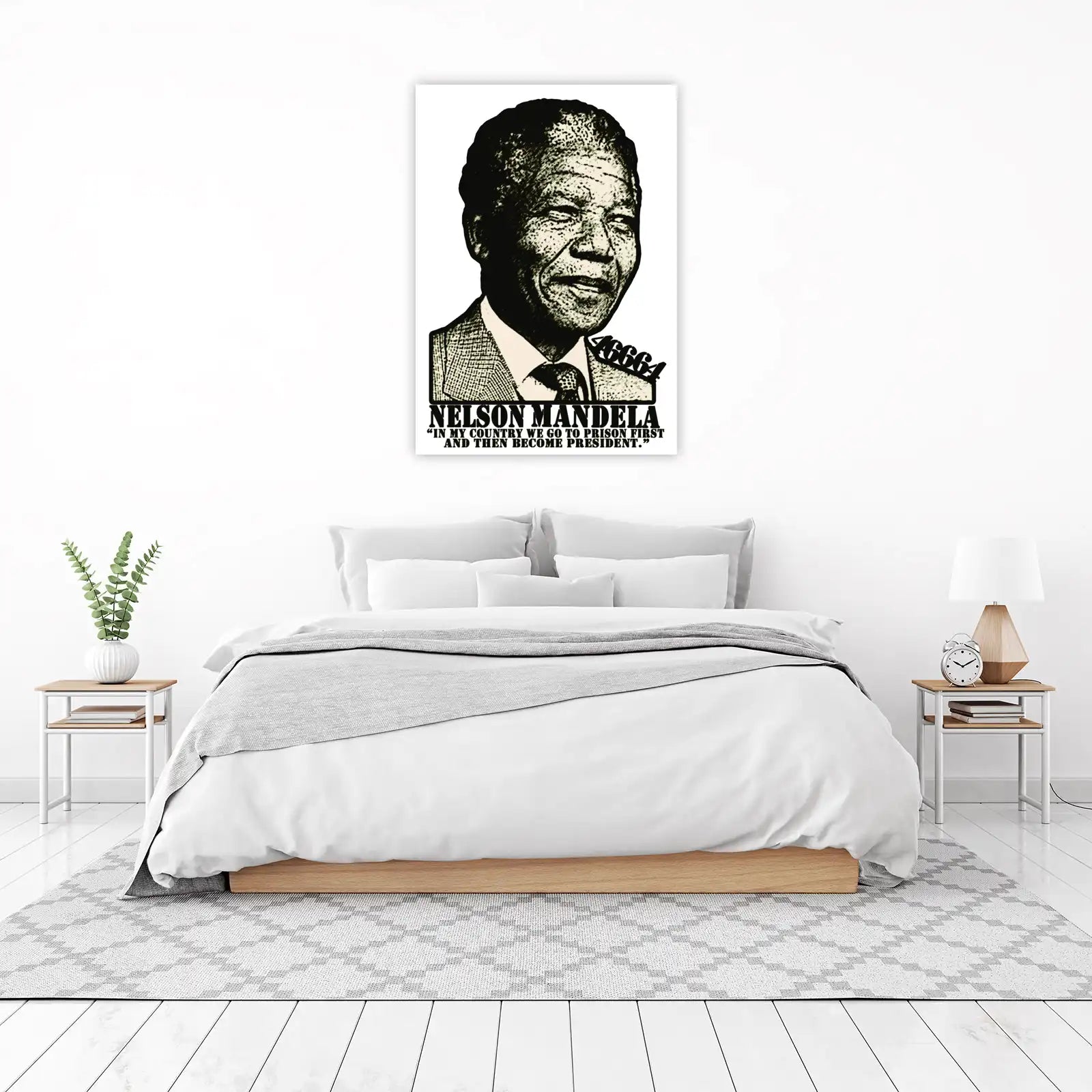 Nelson Mandela "46664" Quote Wall Art
