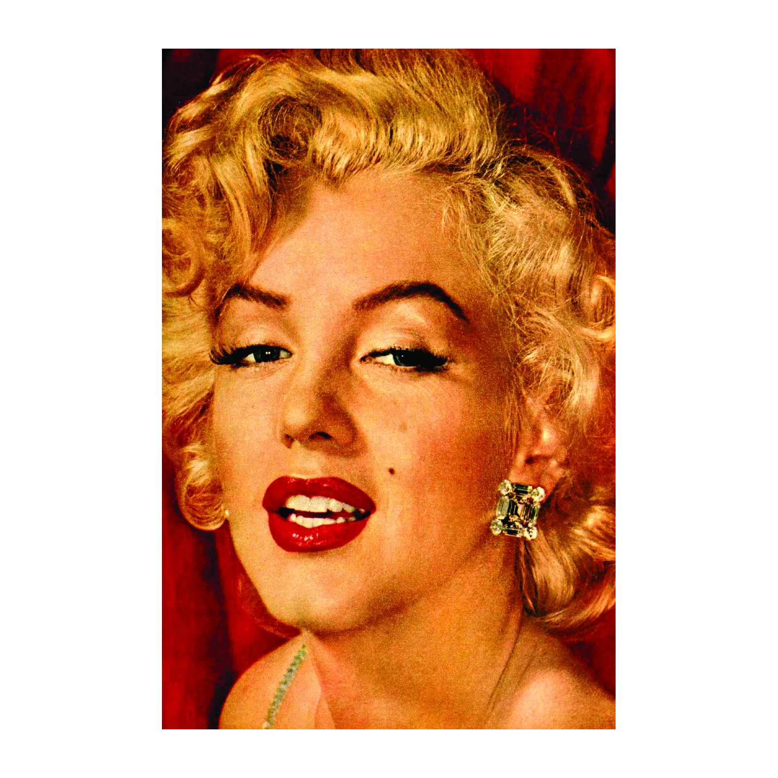 Iconic Marilyn Monroe Smile Wall Art