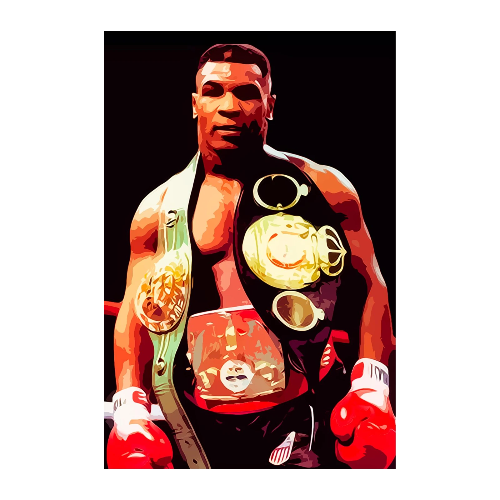 Mike Tyson Champion Fighter Pop Art Wall Art
