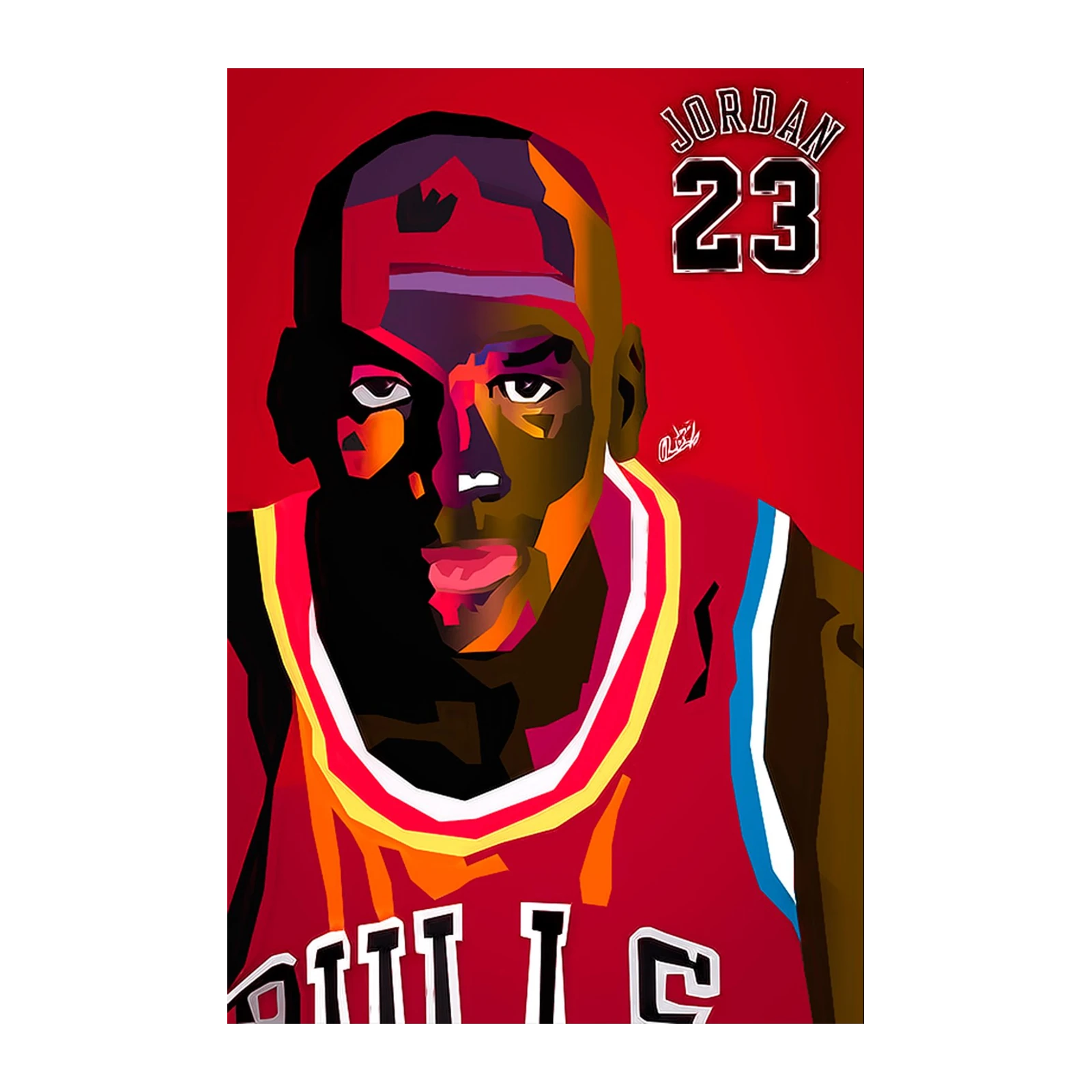 Michael Jordan 23 Abstract Wall Art