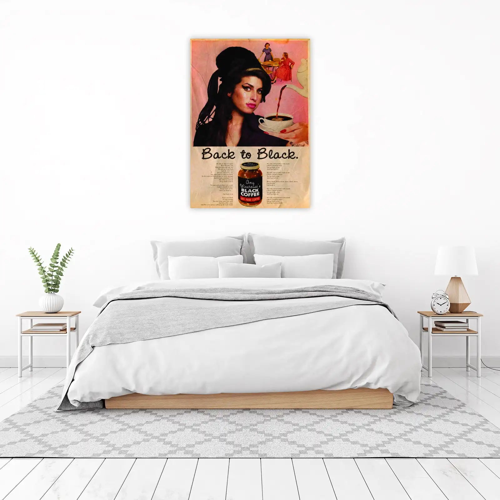 Amy Winehouse "Back to Black" Wall Art