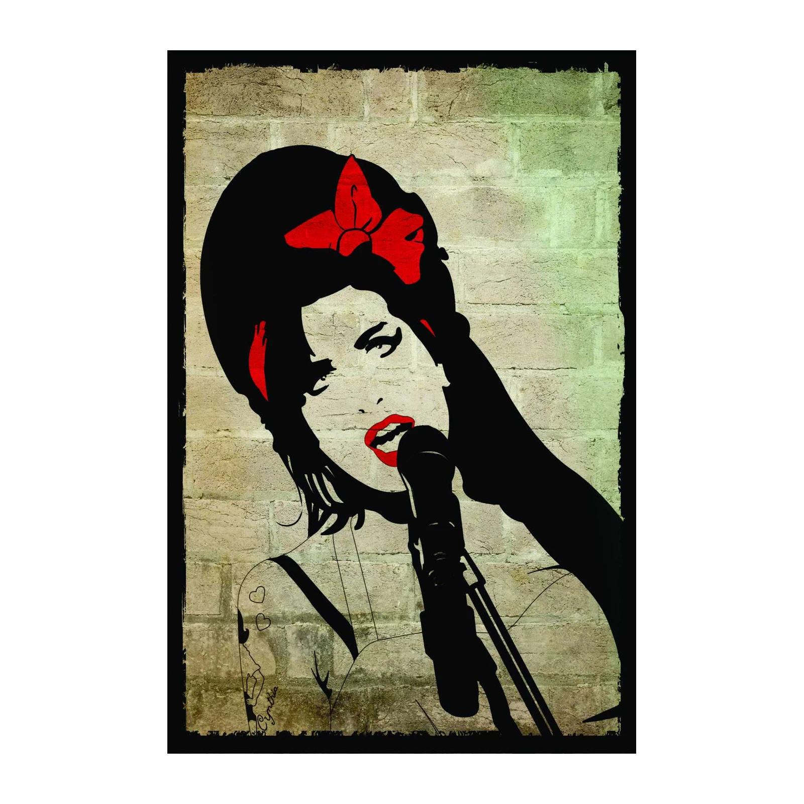 Iconic Singer Portrait Art Wall Art