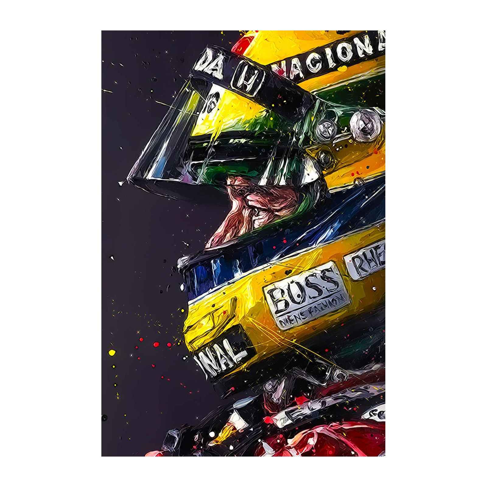 Ayrton Senna Racing Legend Wall Art